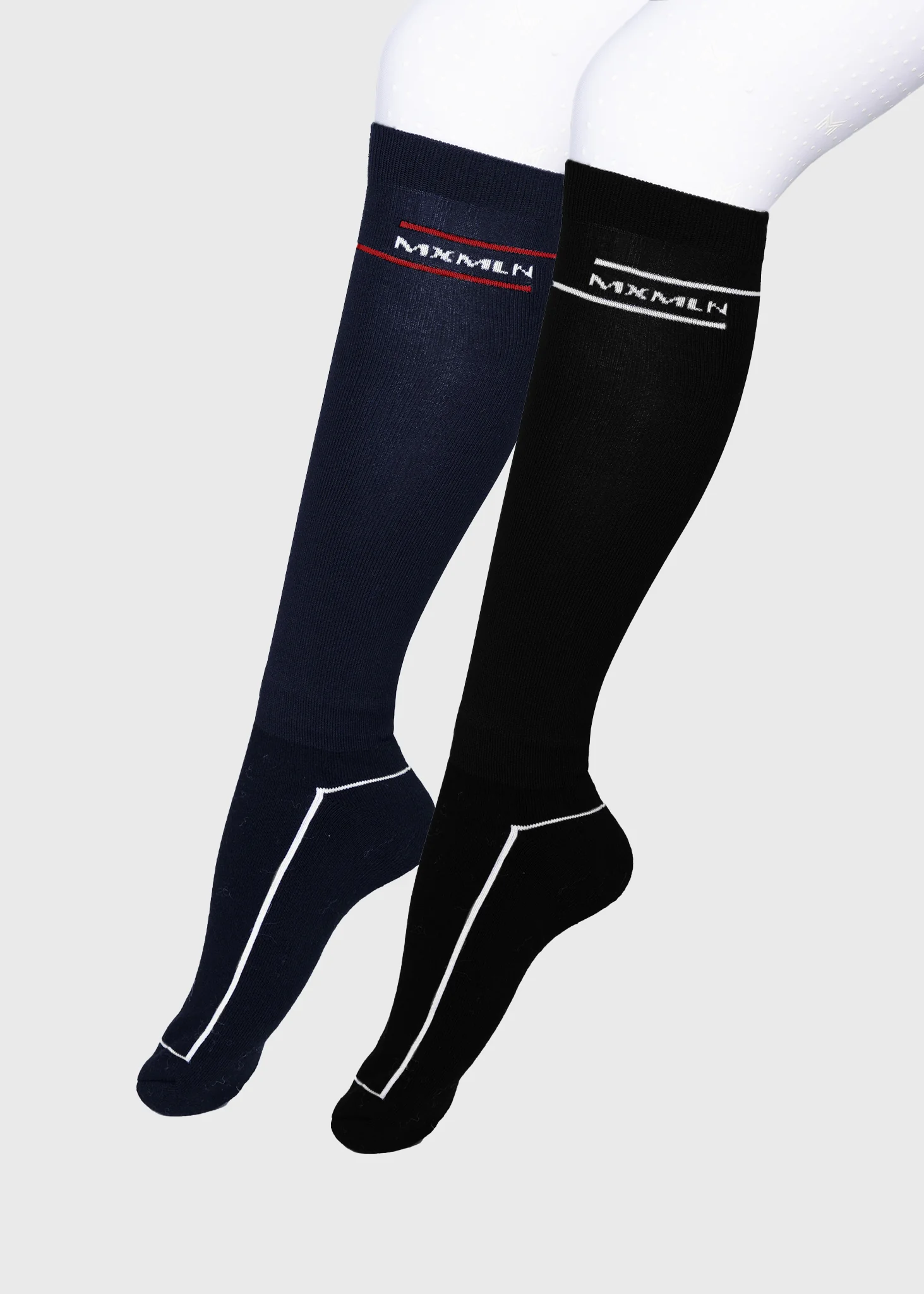 2-Pack Revo Riding Socks (Black/Navy) - Image 2