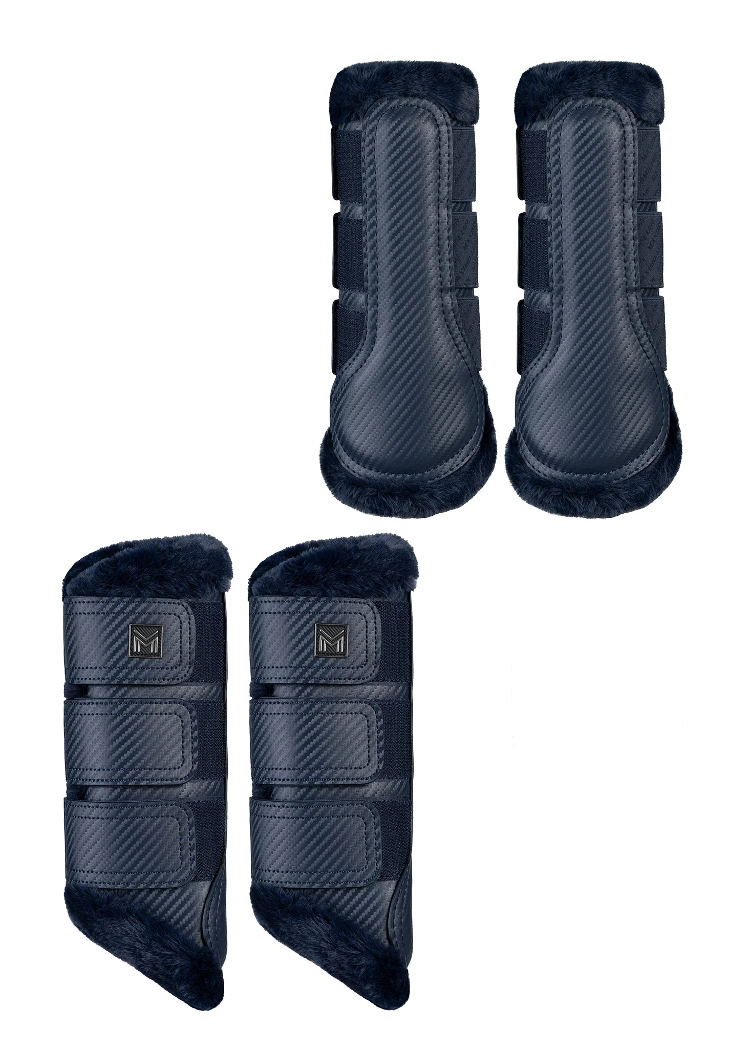 4-Pack Drift Brushing Boots (Navy)