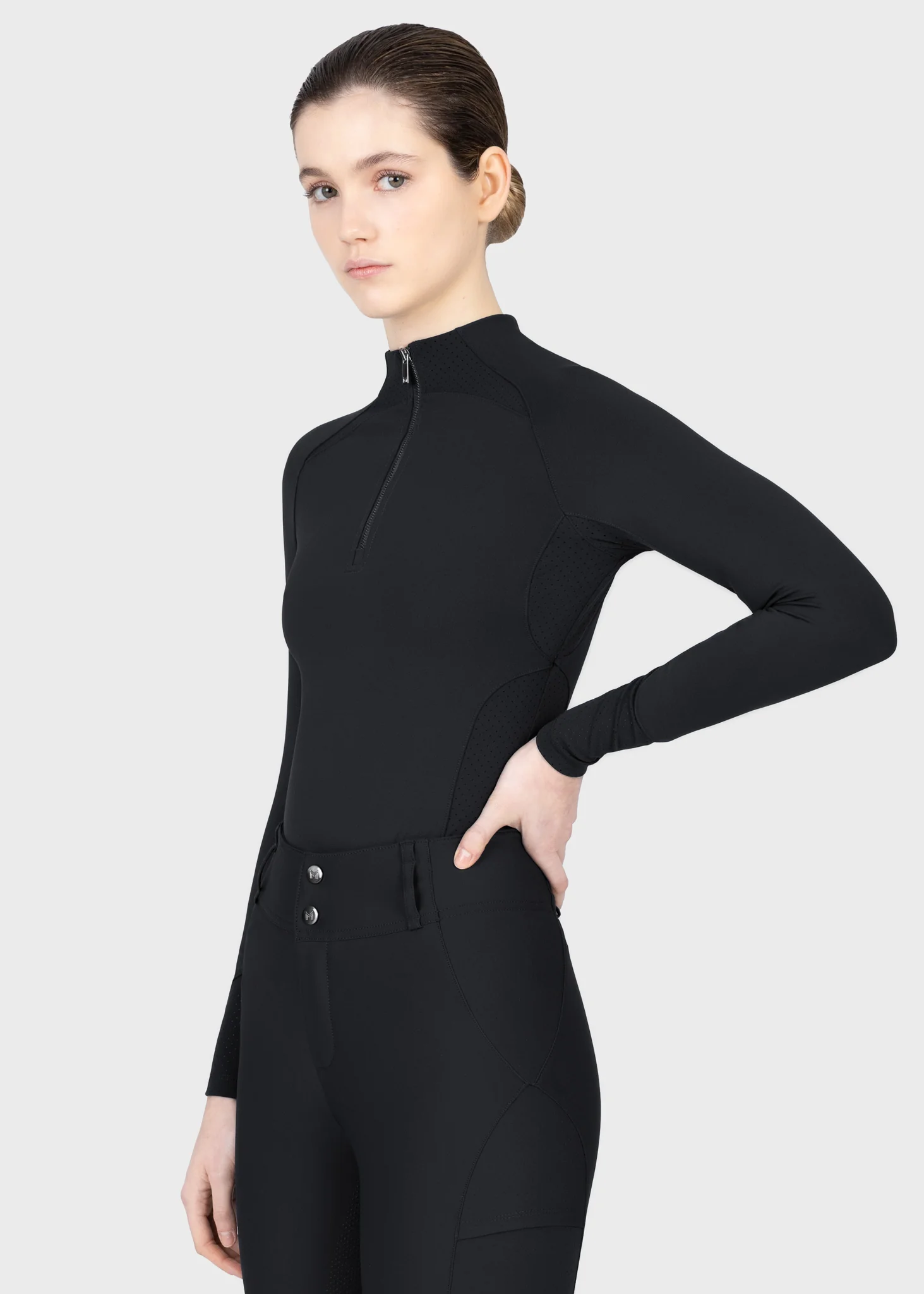 Aero Long Sleeve Base Layer (Black) - Image 2