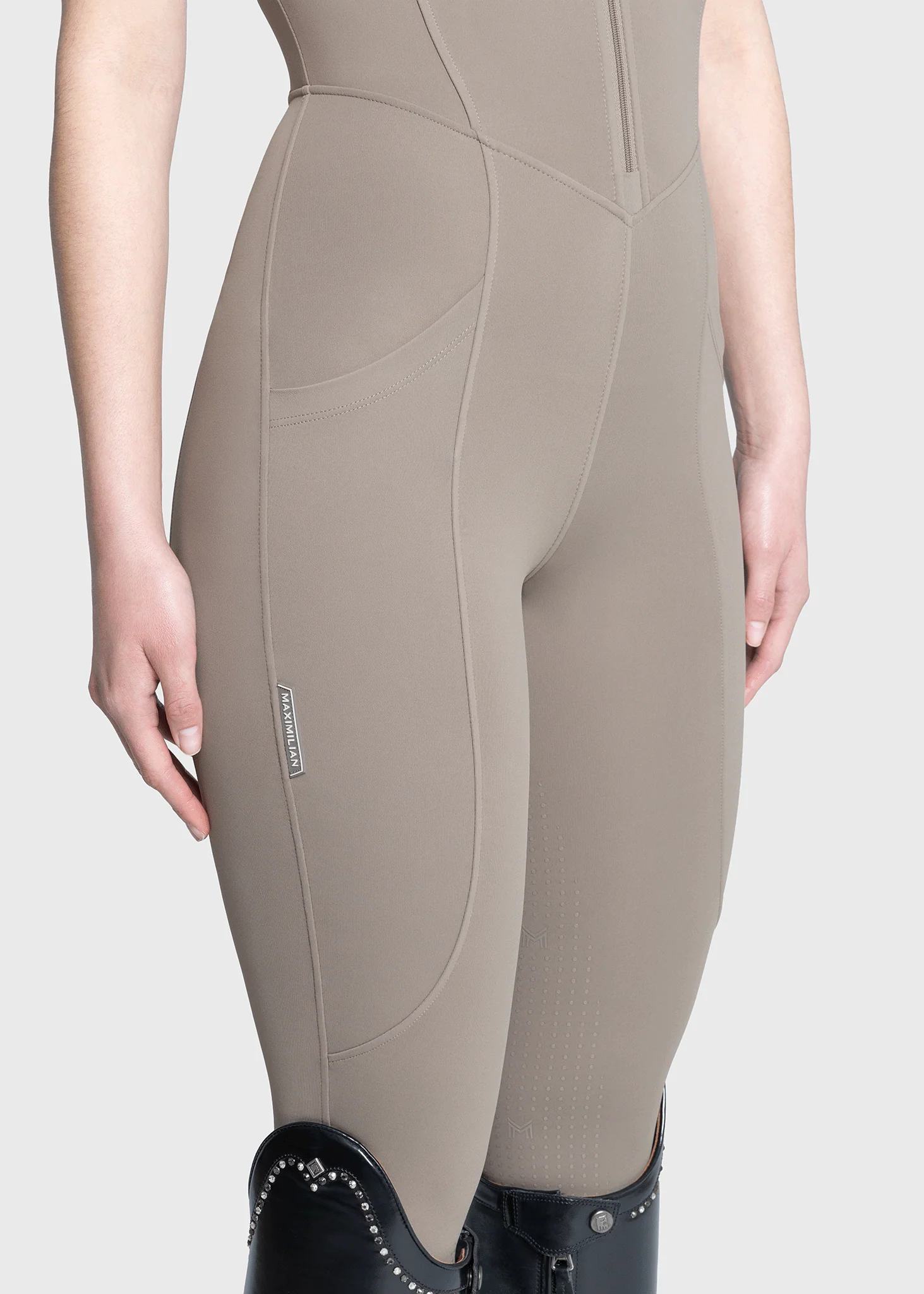 Air-Tech Riding Jumpsuit (Taupe) - Image 10