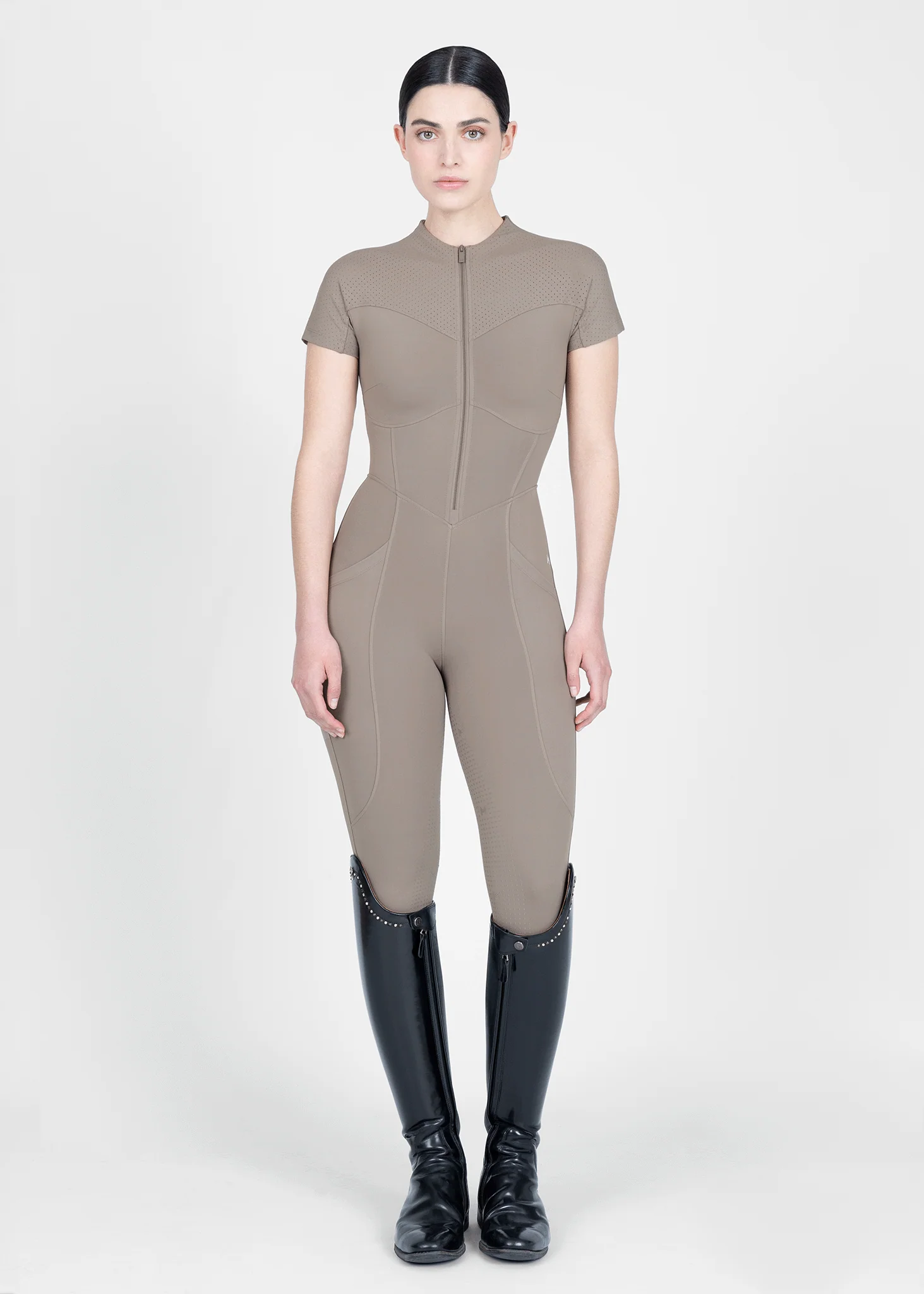 Air-Tech Riding Jumpsuit (Taupe) - Image 11