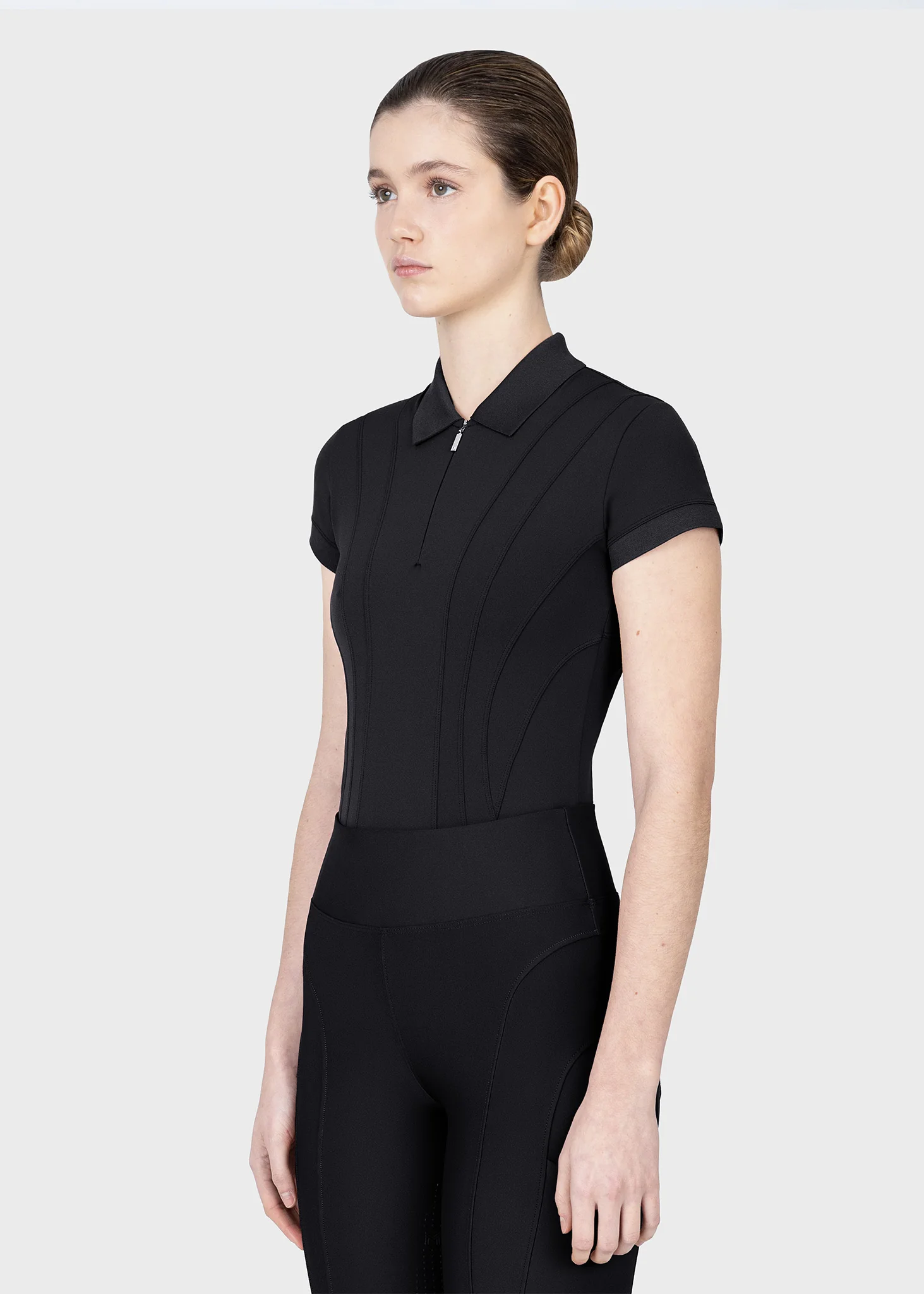 Arc Short Sleeve Polo Shirt (Black) - Image 2