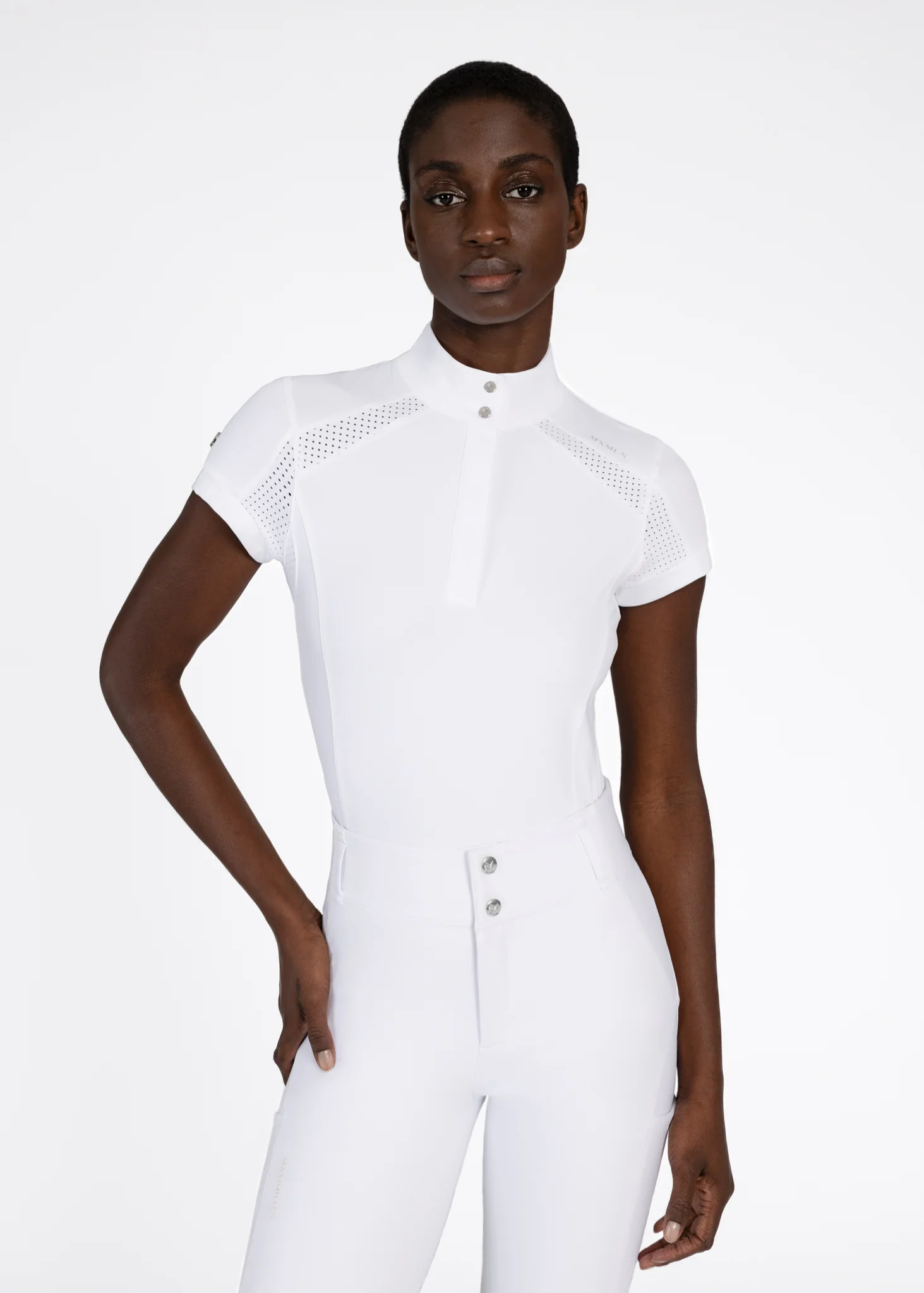 Aveen Short Sleeve Show Shirt (White)