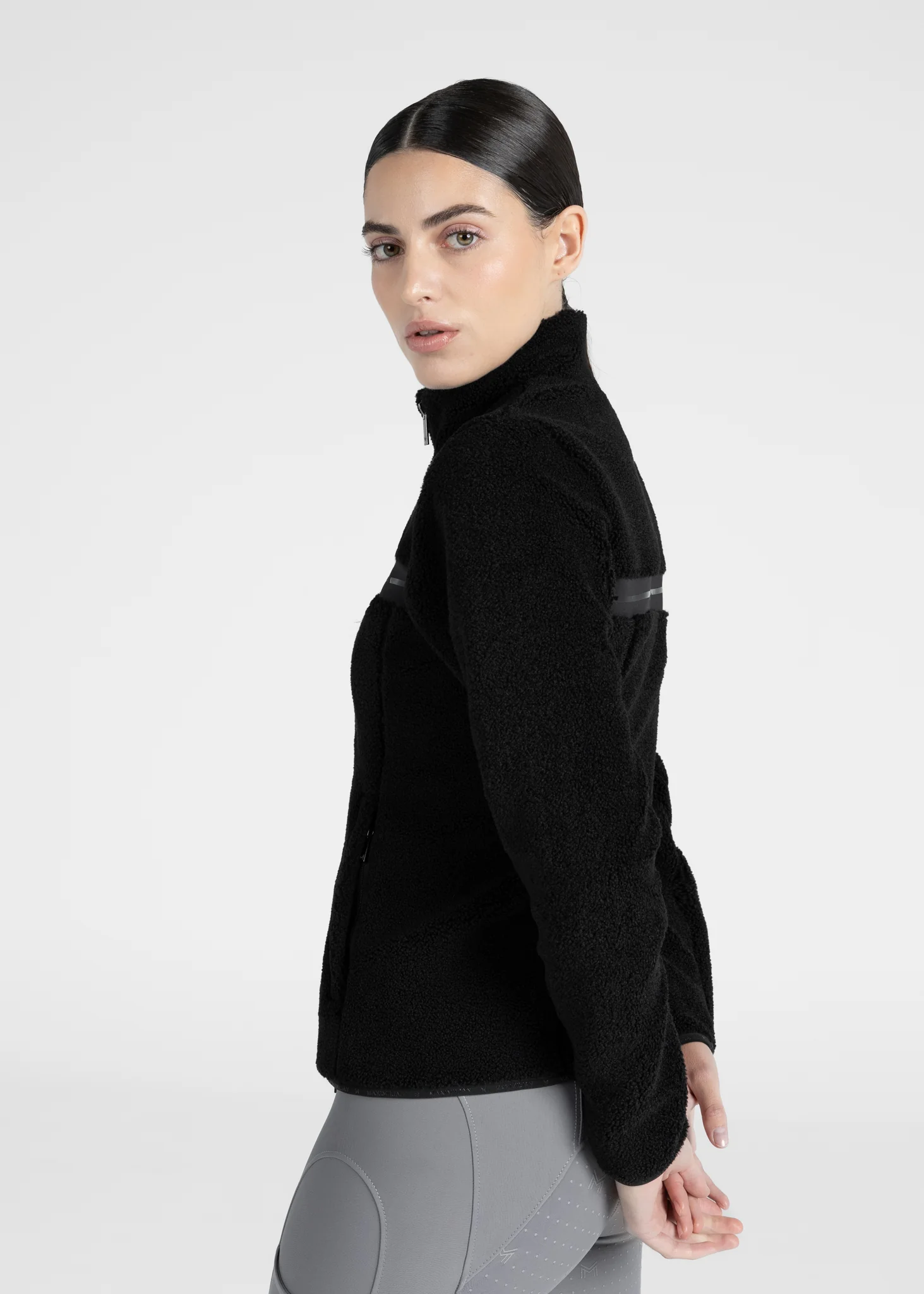 Ciara Teddy Jacket (Black) - Image 2