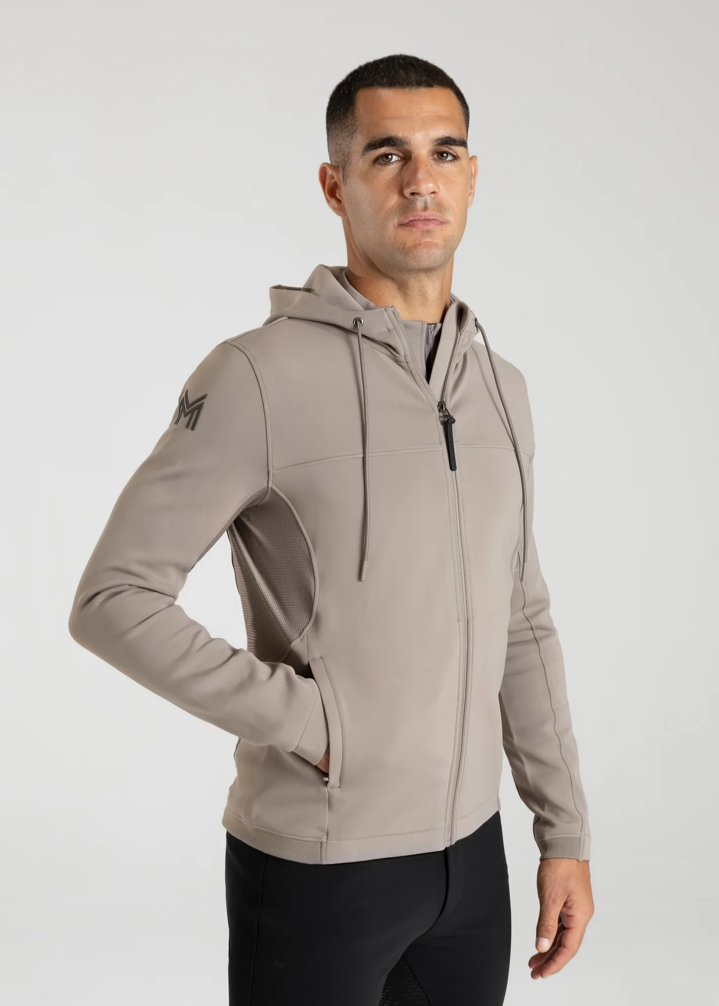 Club Zip Hoodie (Taupe) - Image 2