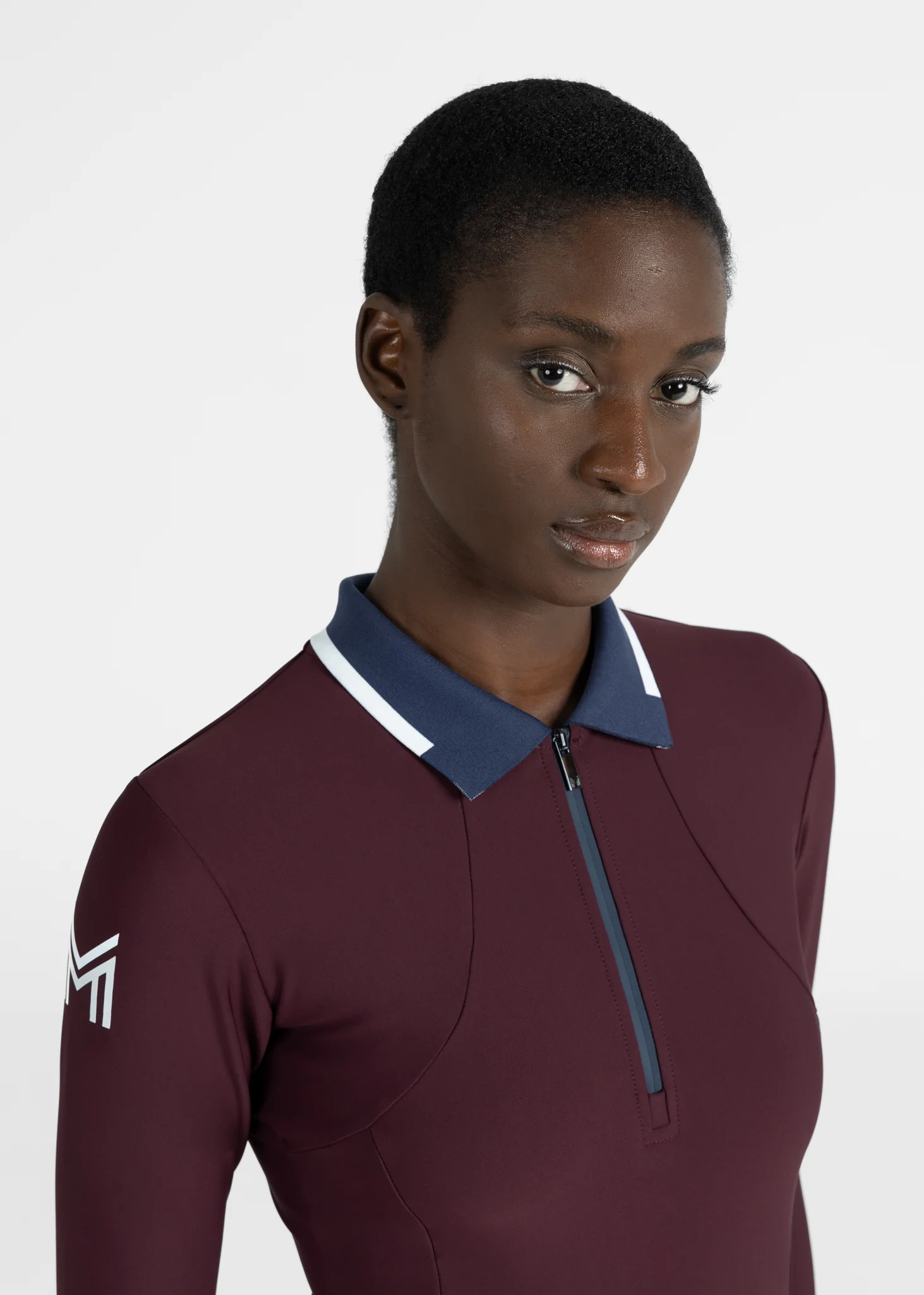 Concept Long Sleeve Polo Shirt (Burgundy) - Image 5