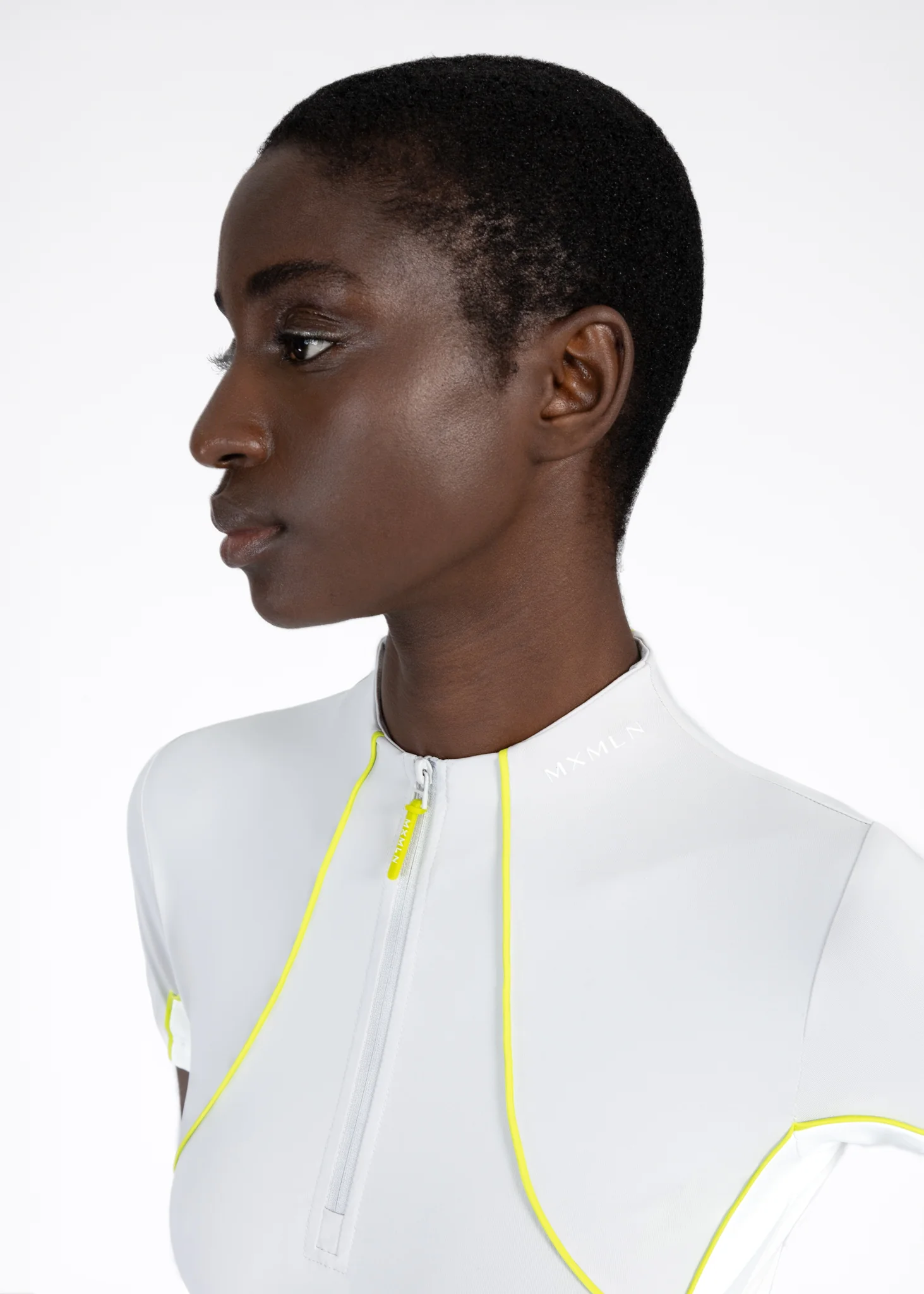 Contrast Short Sleeve Base Layer (Glacier/Lime) - Image 5
