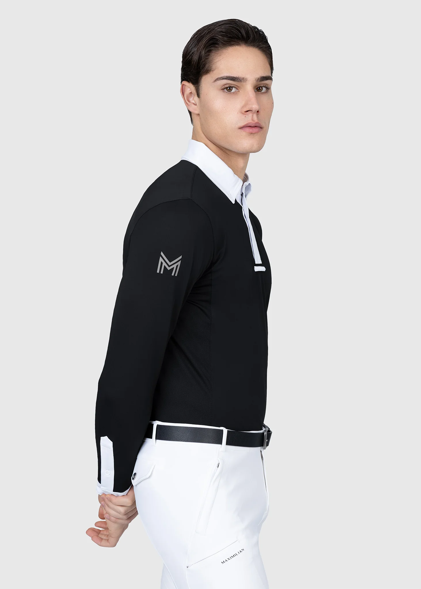 Focus Long Sleeve Competition Shirt (Black) - Image 4