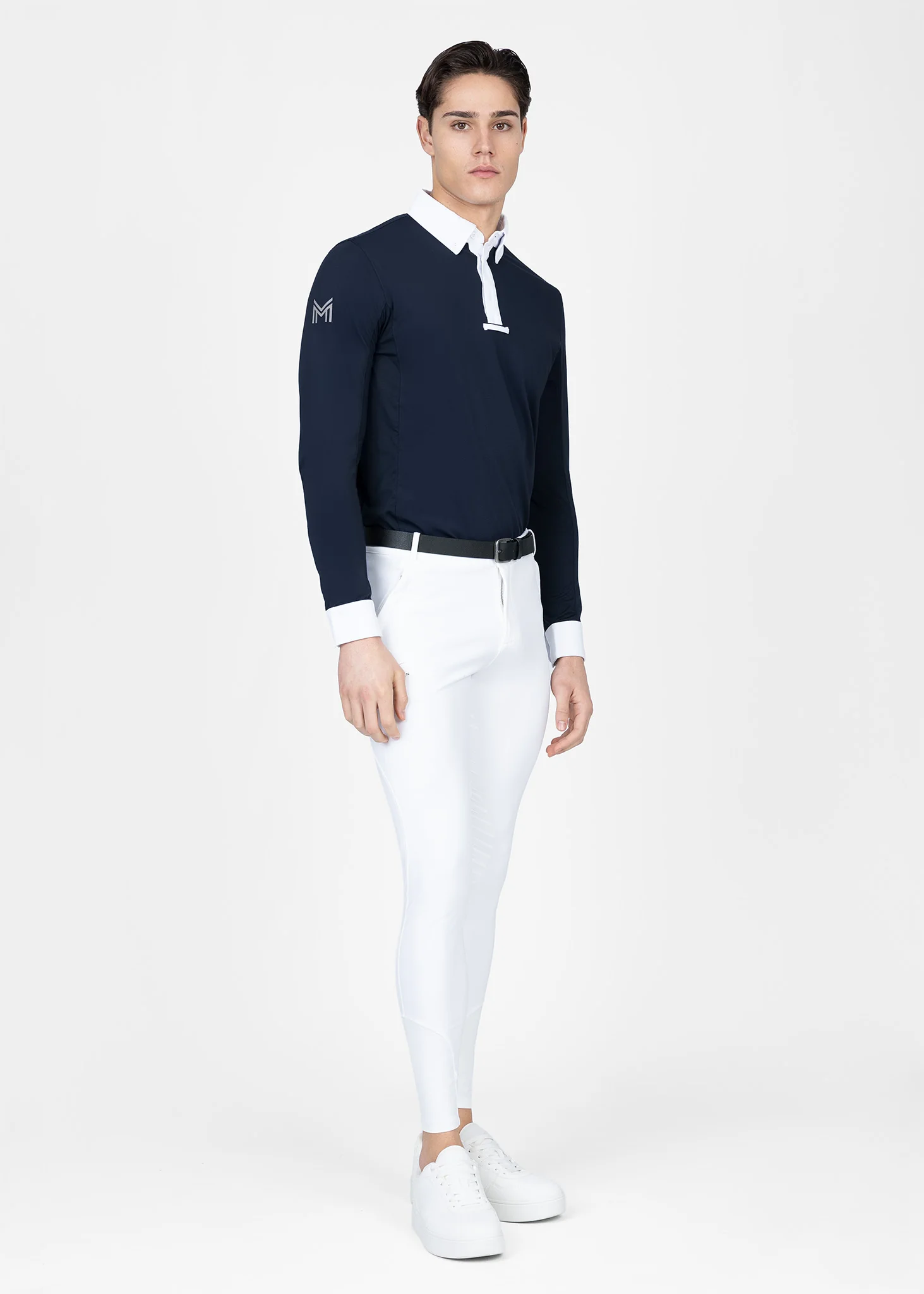 Focus Long Sleeve Competition Shirt (Navy) - Image 8
