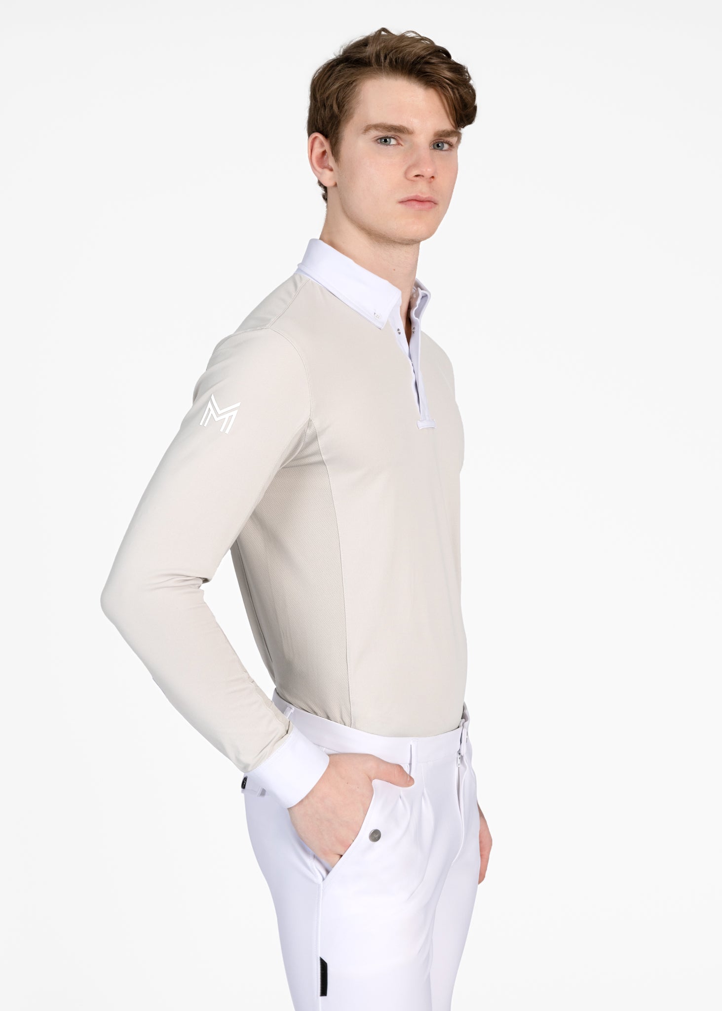 Focus Long Sleeve Competition Shirt (Sand) - Image 4
