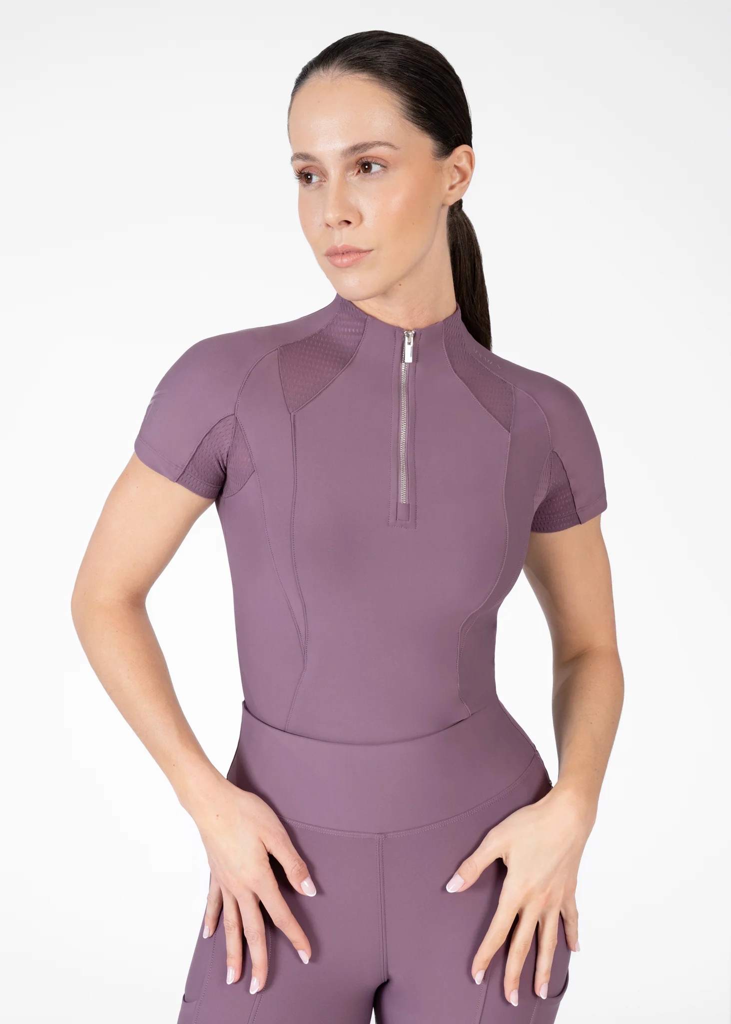 Frame Short Sleeve Base Layer (Plum)