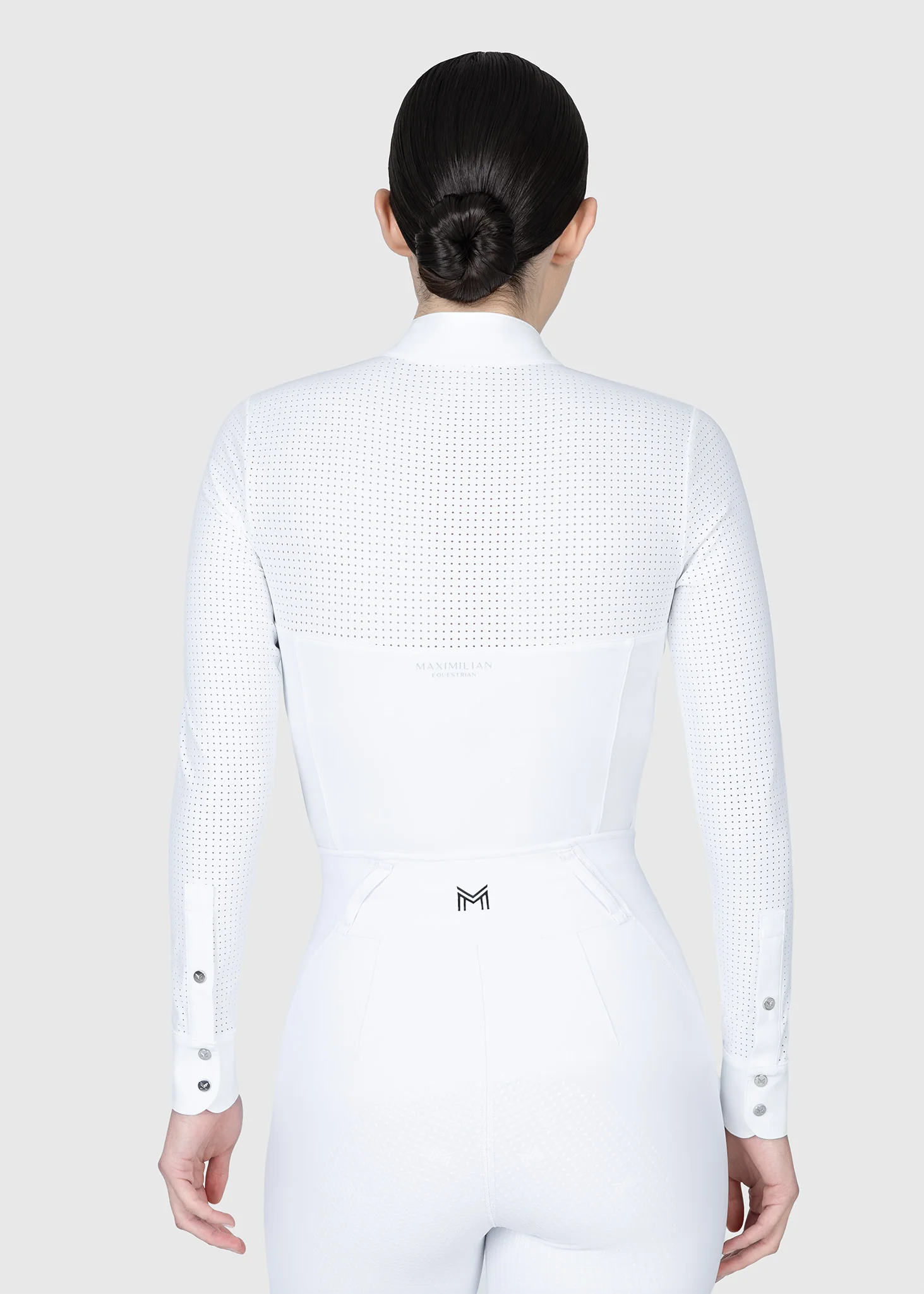 Grace Long Sleeve Show Shirt (White) - Image 4