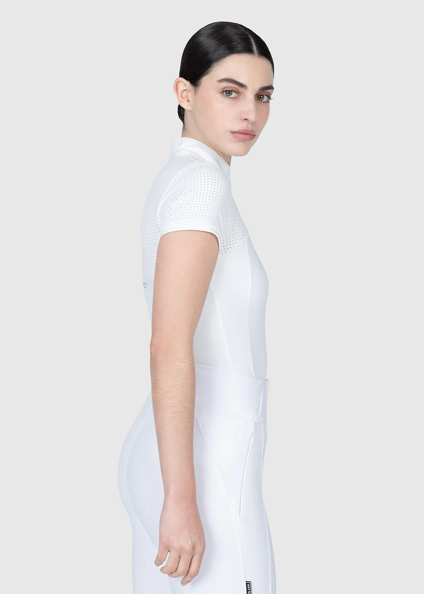Grace Short Sleeve Show Shirt (White) - Image 5