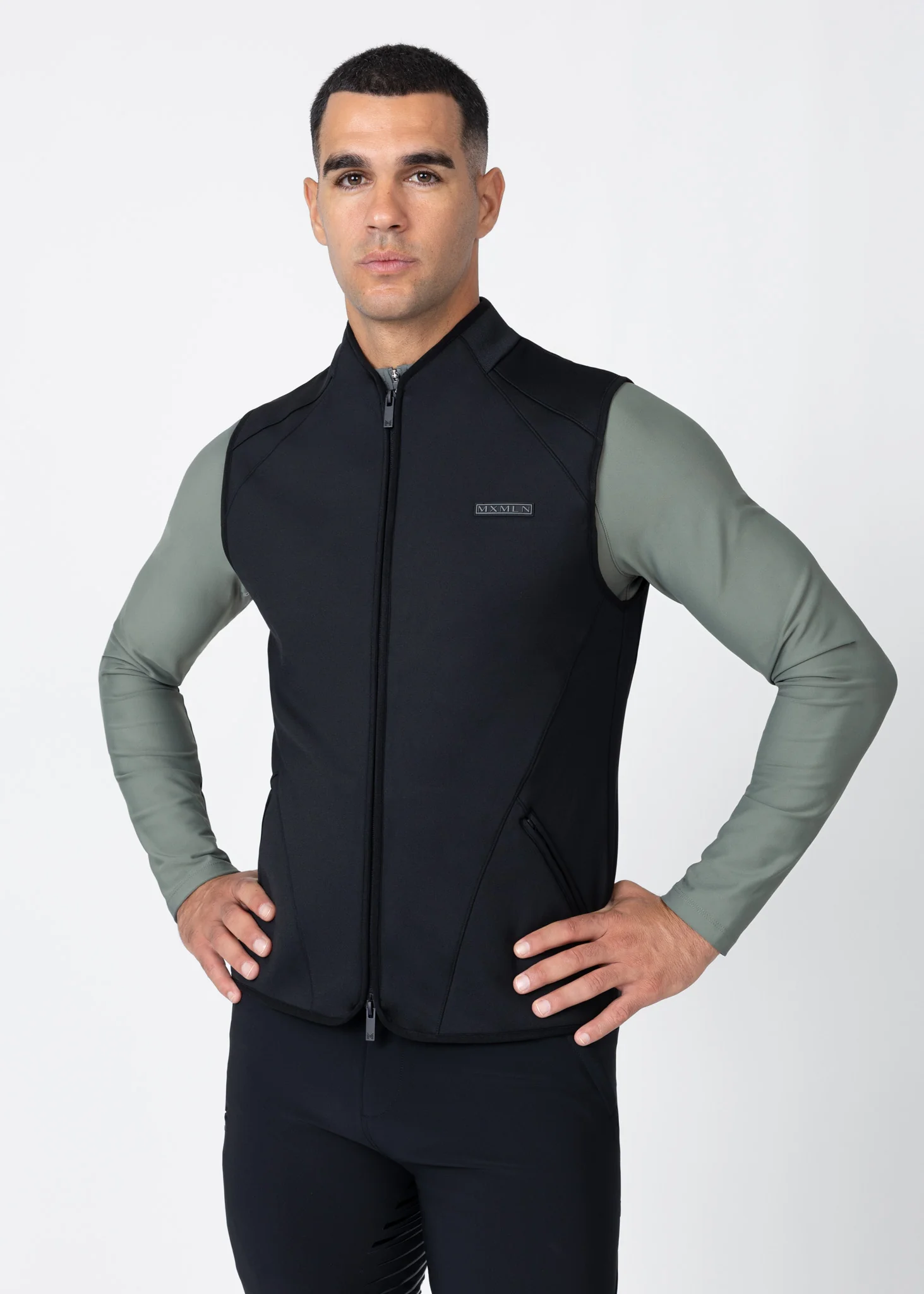 Grid Technical Vest (Black) - Image 4