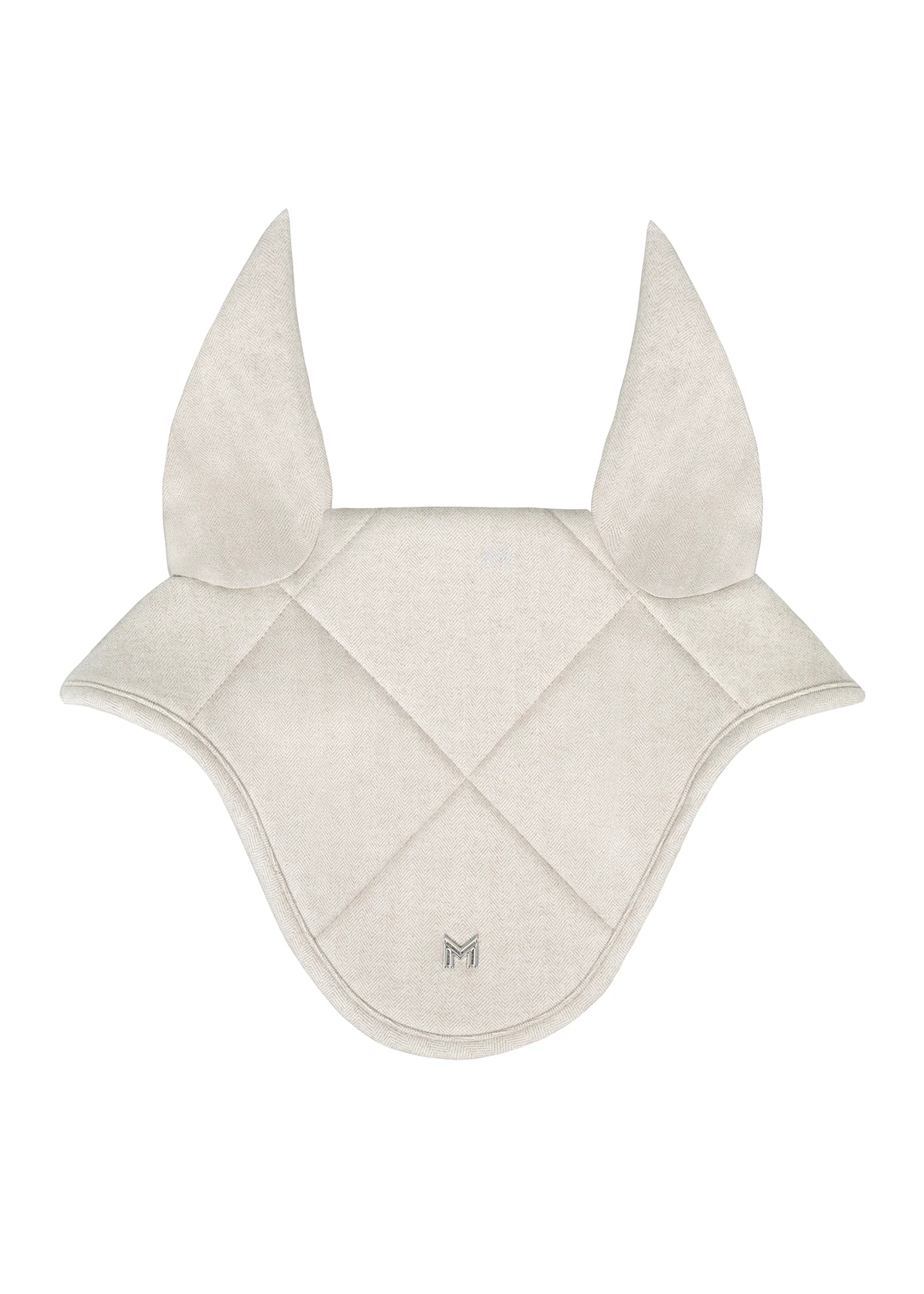 Herringbone Ear Bonnet (Beige) - Image 2