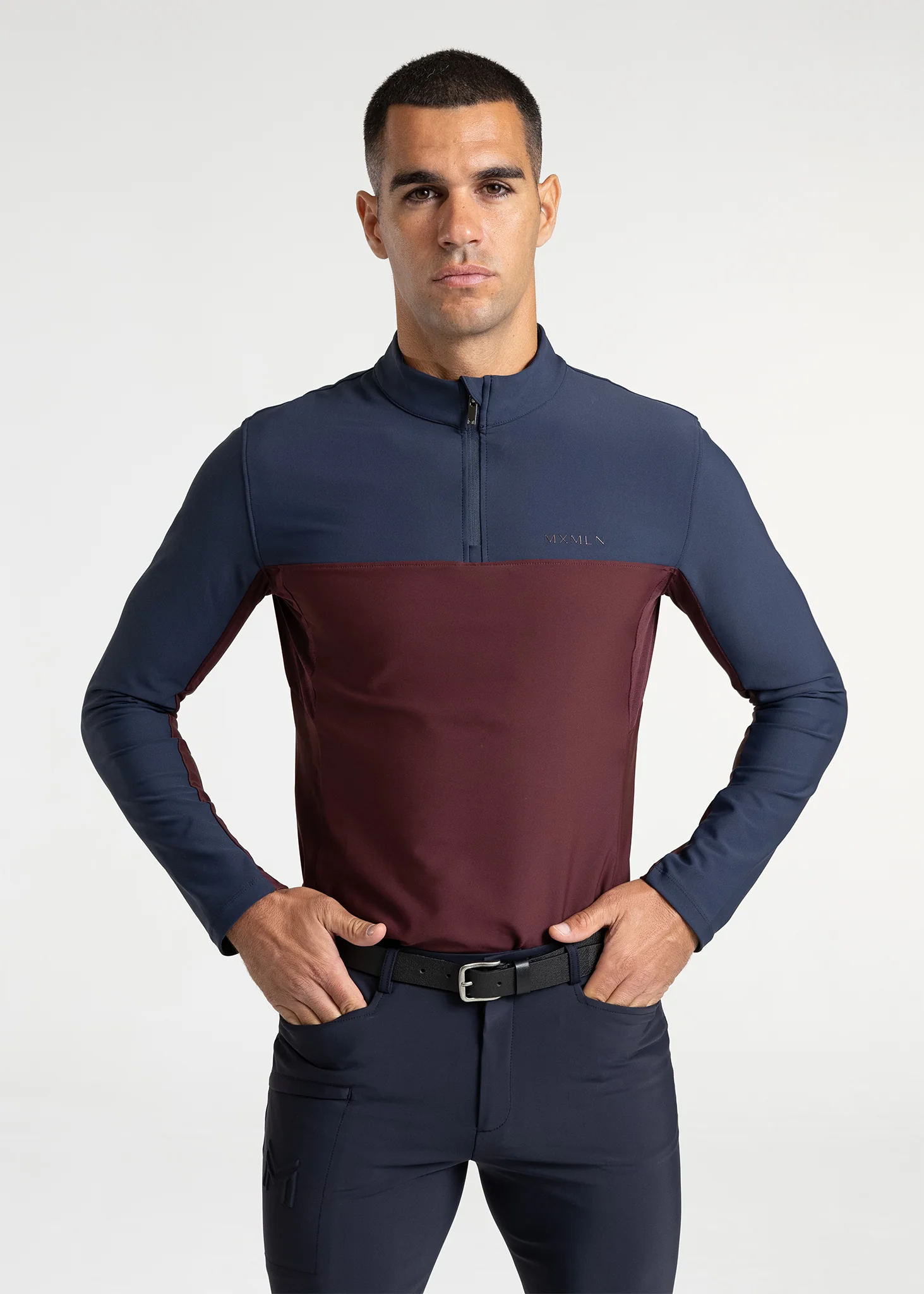 Kent Base Layer (Navy/Burgundy) - Image 2