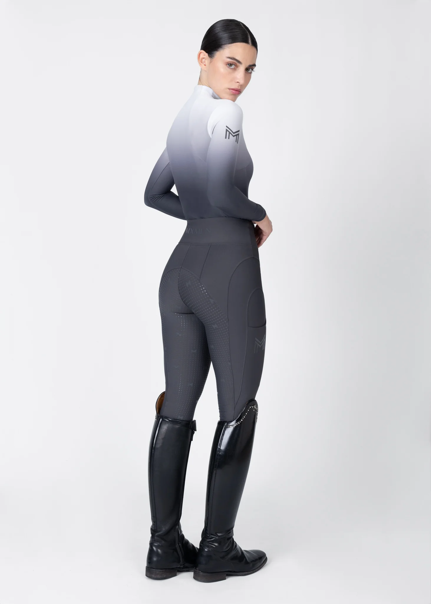 Ombré Long Sleeve Base Layer (Graphite) - Image 8
