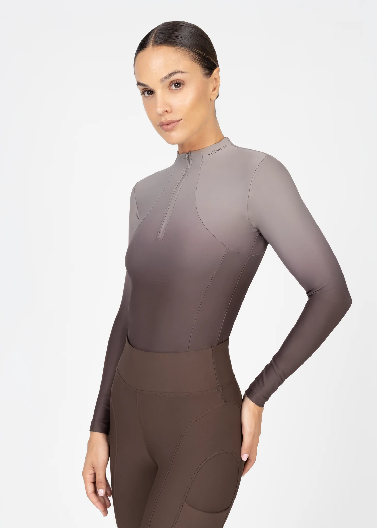 Ombré Long Sleeve Base Layer (Mocha)