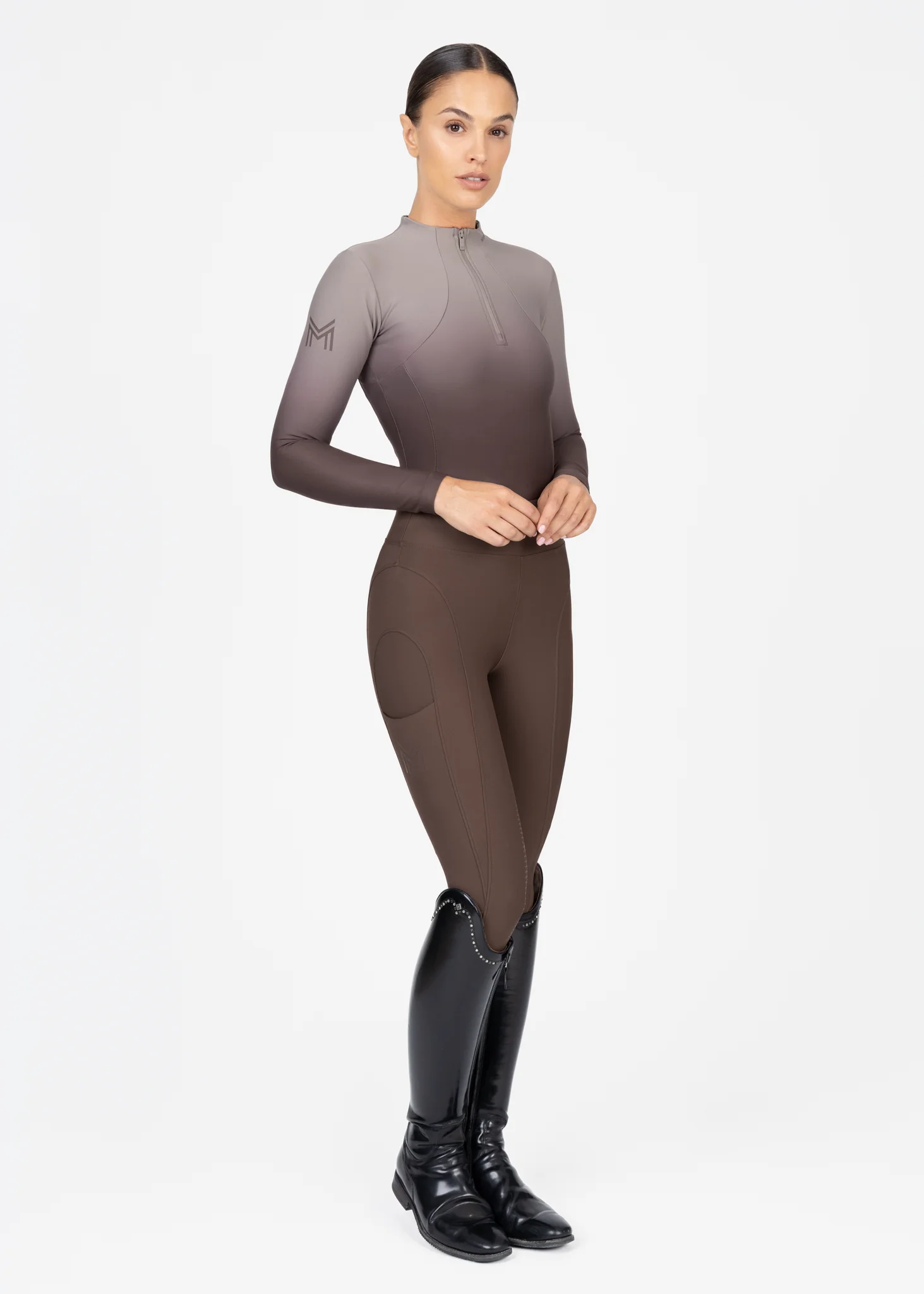 Ombré Long Sleeve Base Layer (Mocha) - Image 7