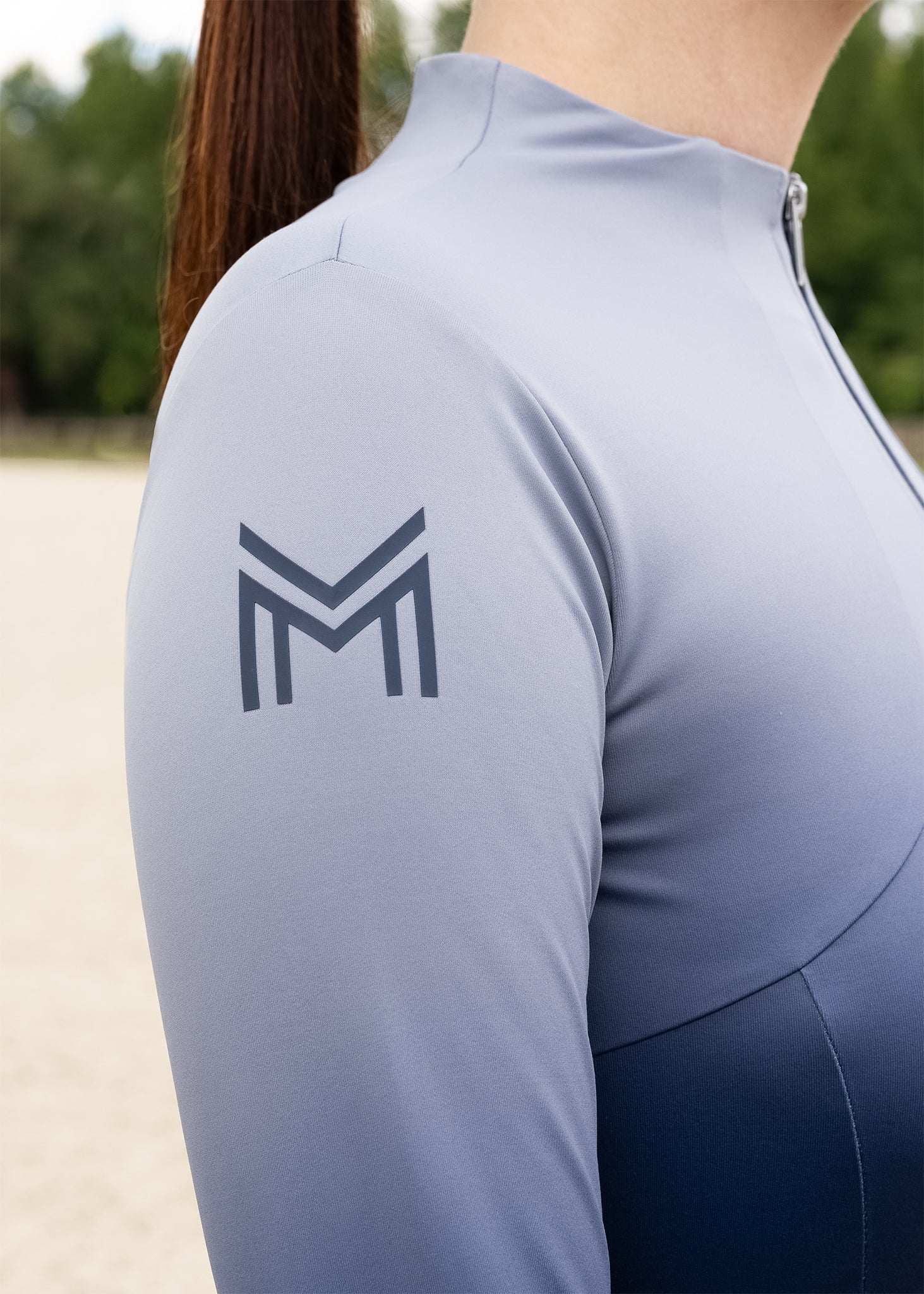 Ombré Long Sleeve Base Layer (Navy) - Image 7
