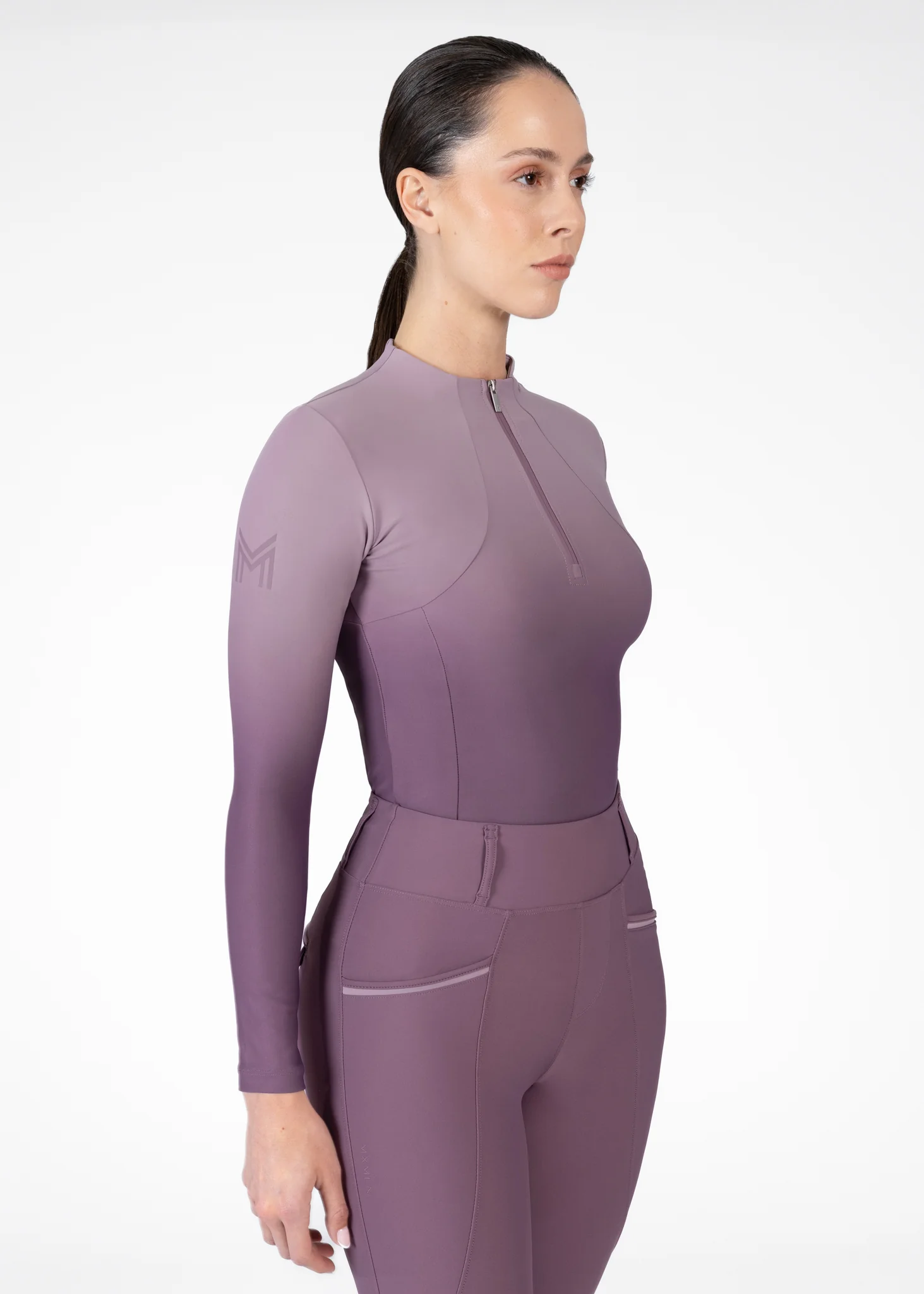 Ombré Long Sleeve Base Layer (Plum/Orchid) - Image 5