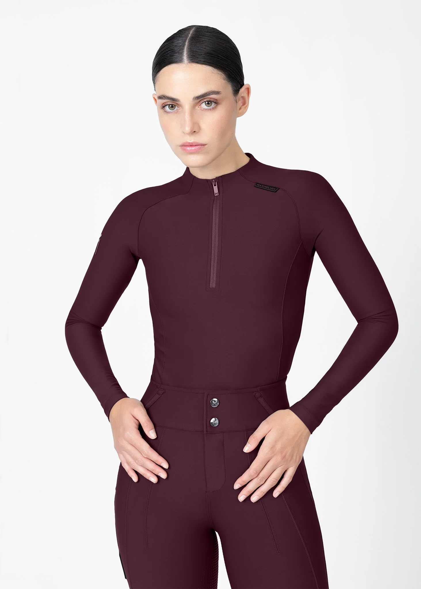 Origin Long Sleeve Base Layer (Burgundy)
