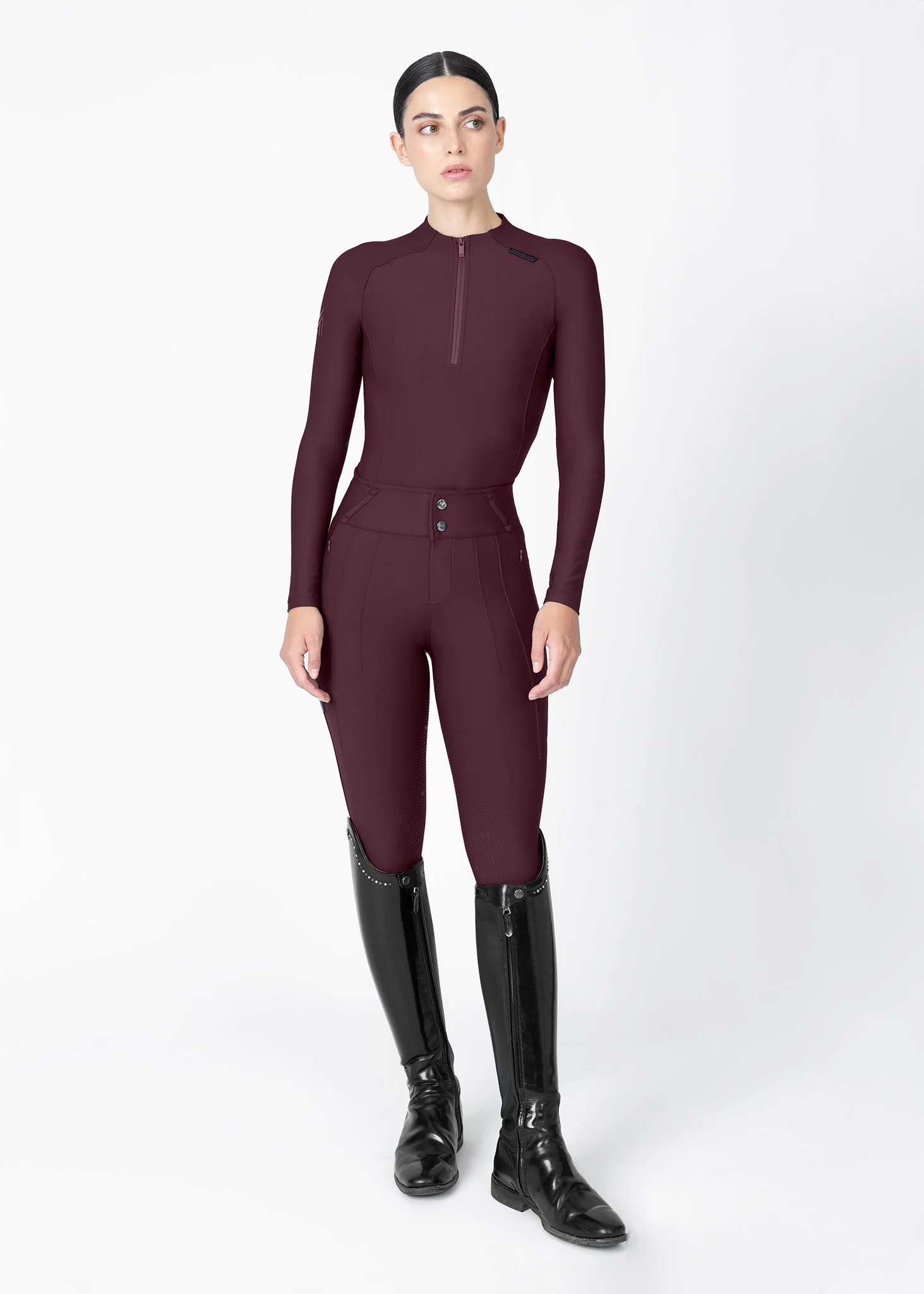 Origin Long Sleeve Base Layer (Burgundy) - Image 12