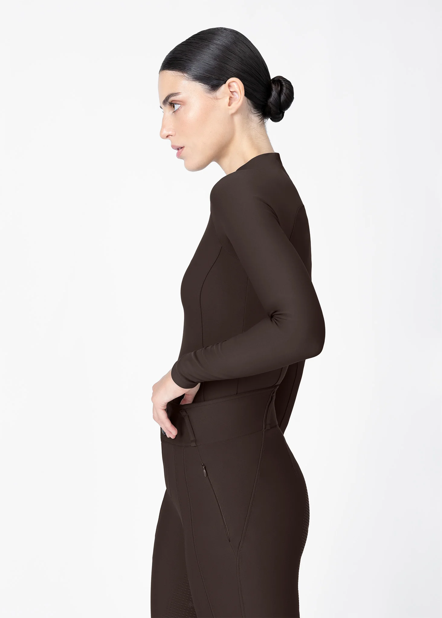 Origin Long Sleeve Base Layer (Chocolate) - Image 2