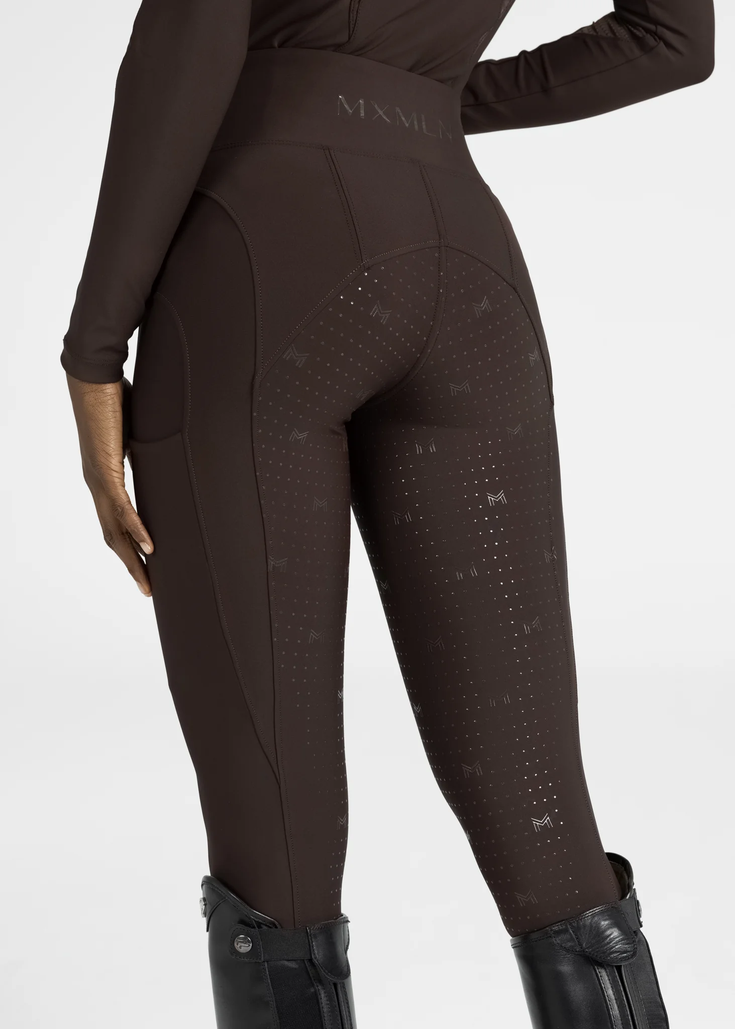 Outline Riding Leggings (Chocolate) - Image 10