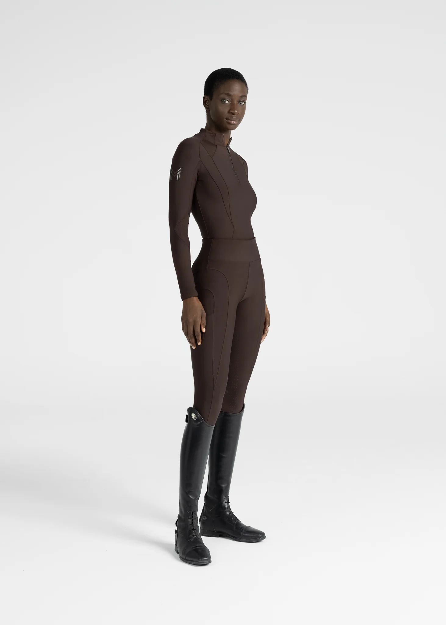Outline Riding Leggings (Chocolate) - Image 11