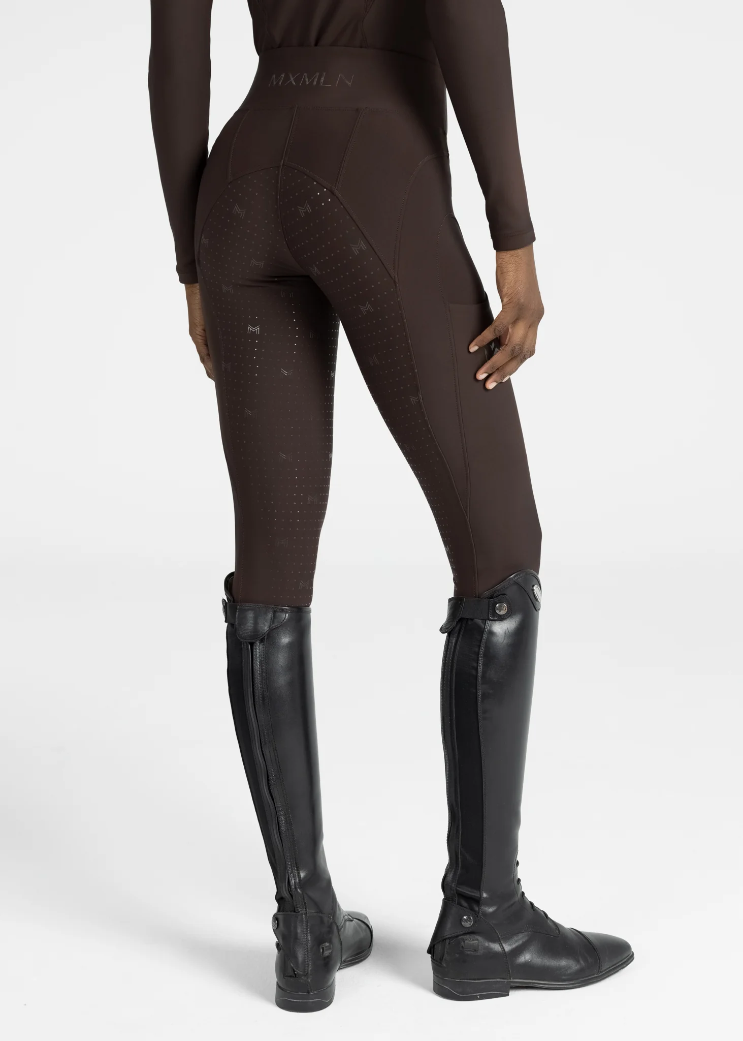 Outline Riding Leggings (Chocolate) - Image 5