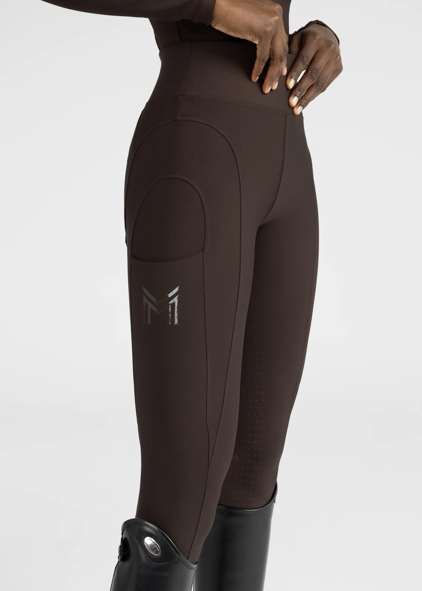 Outline Riding Leggings (Chocolate) - Image 8