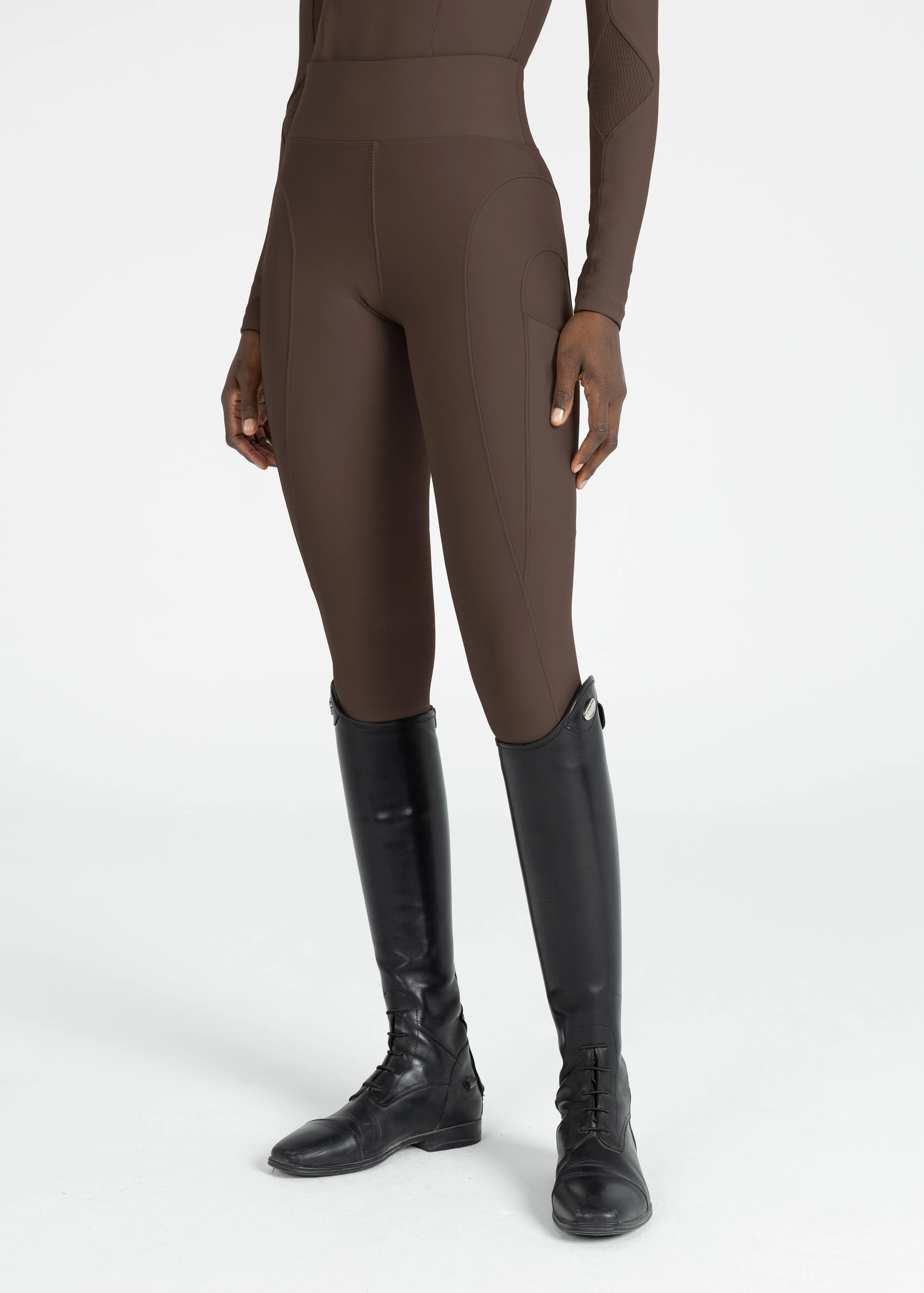 Outline Riding Leggings (Mocha) - Image 2