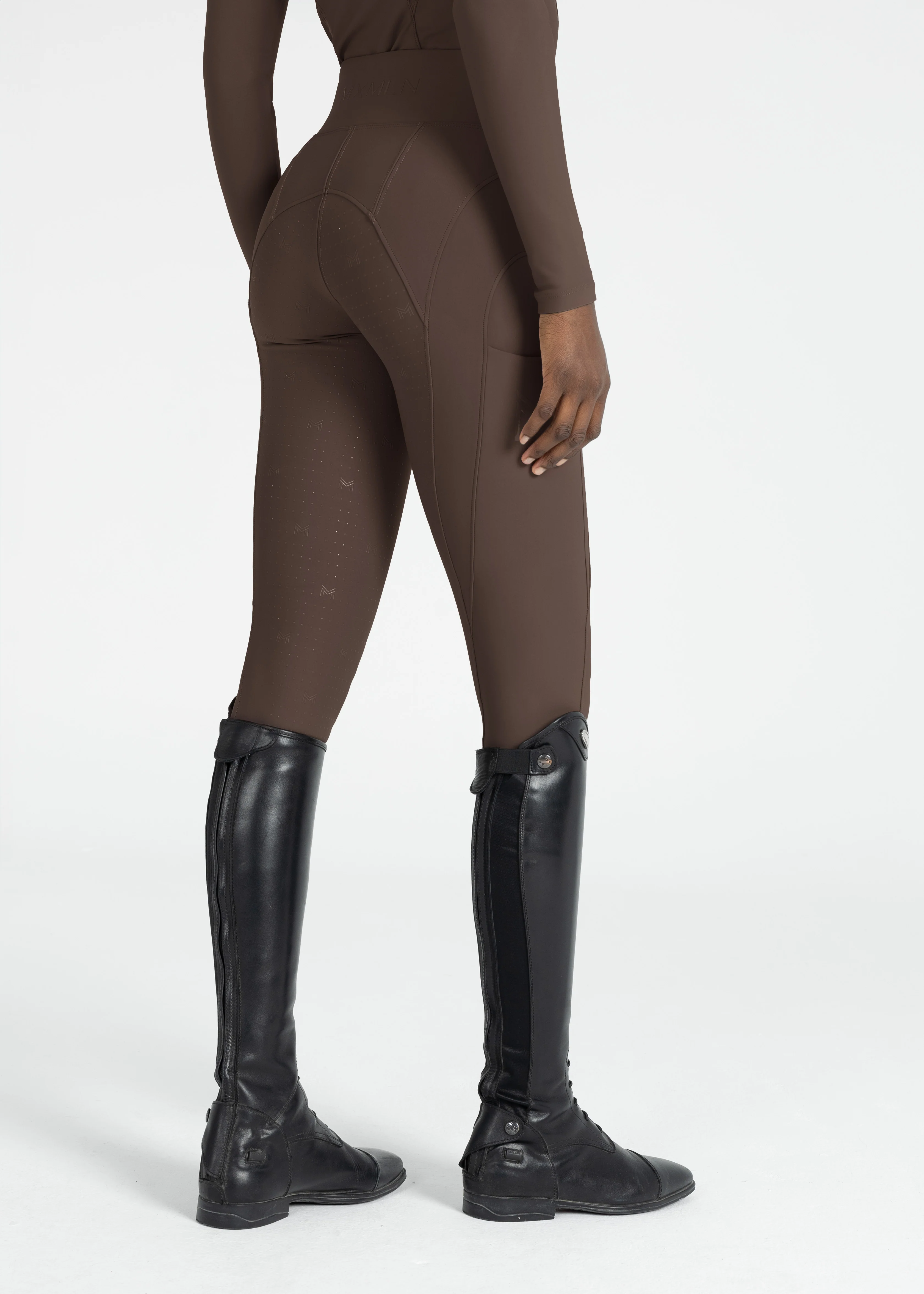 Outline Riding Leggings (Mocha) - Image 3