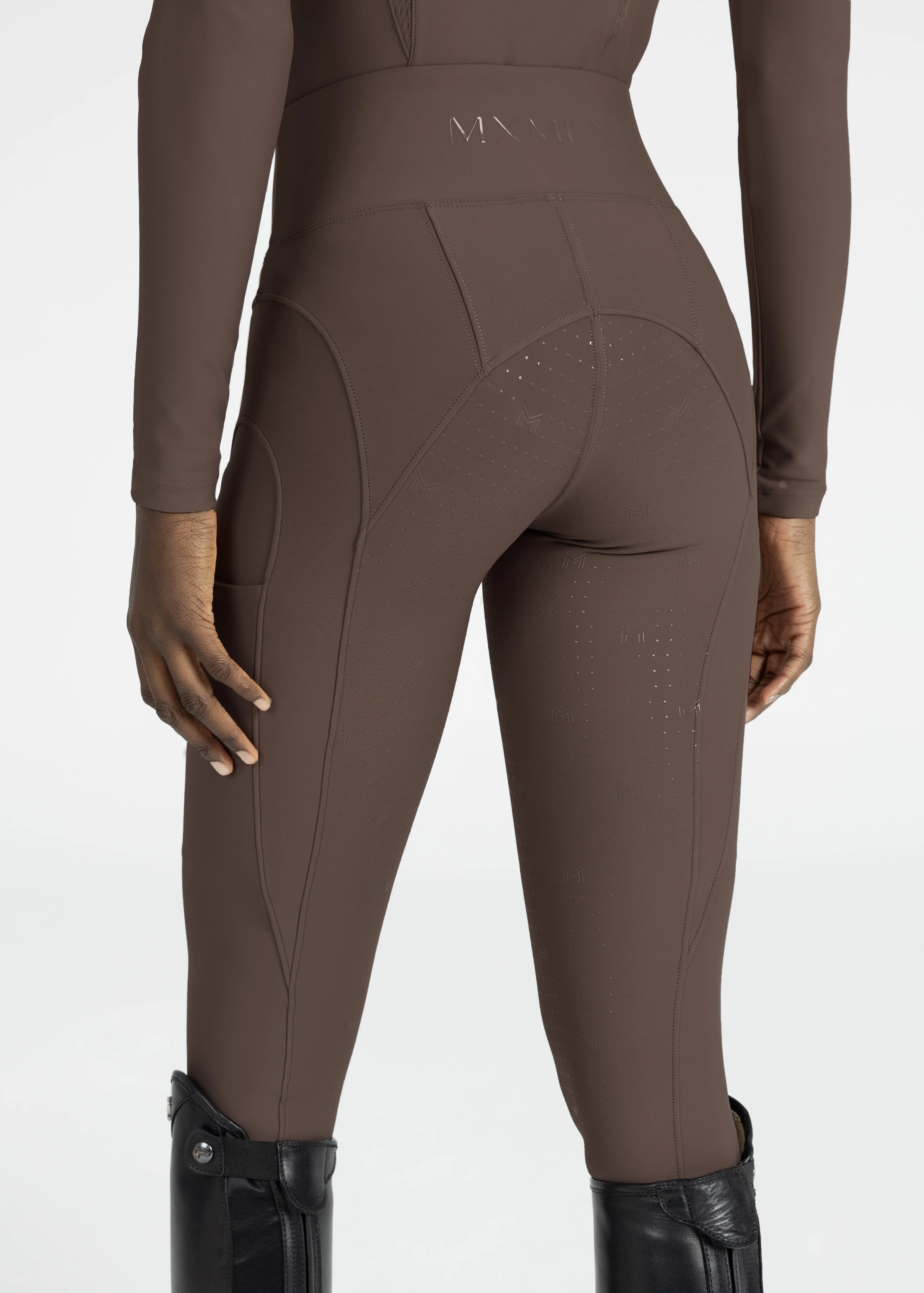 Outline Riding Leggings (Mocha) - Image 7