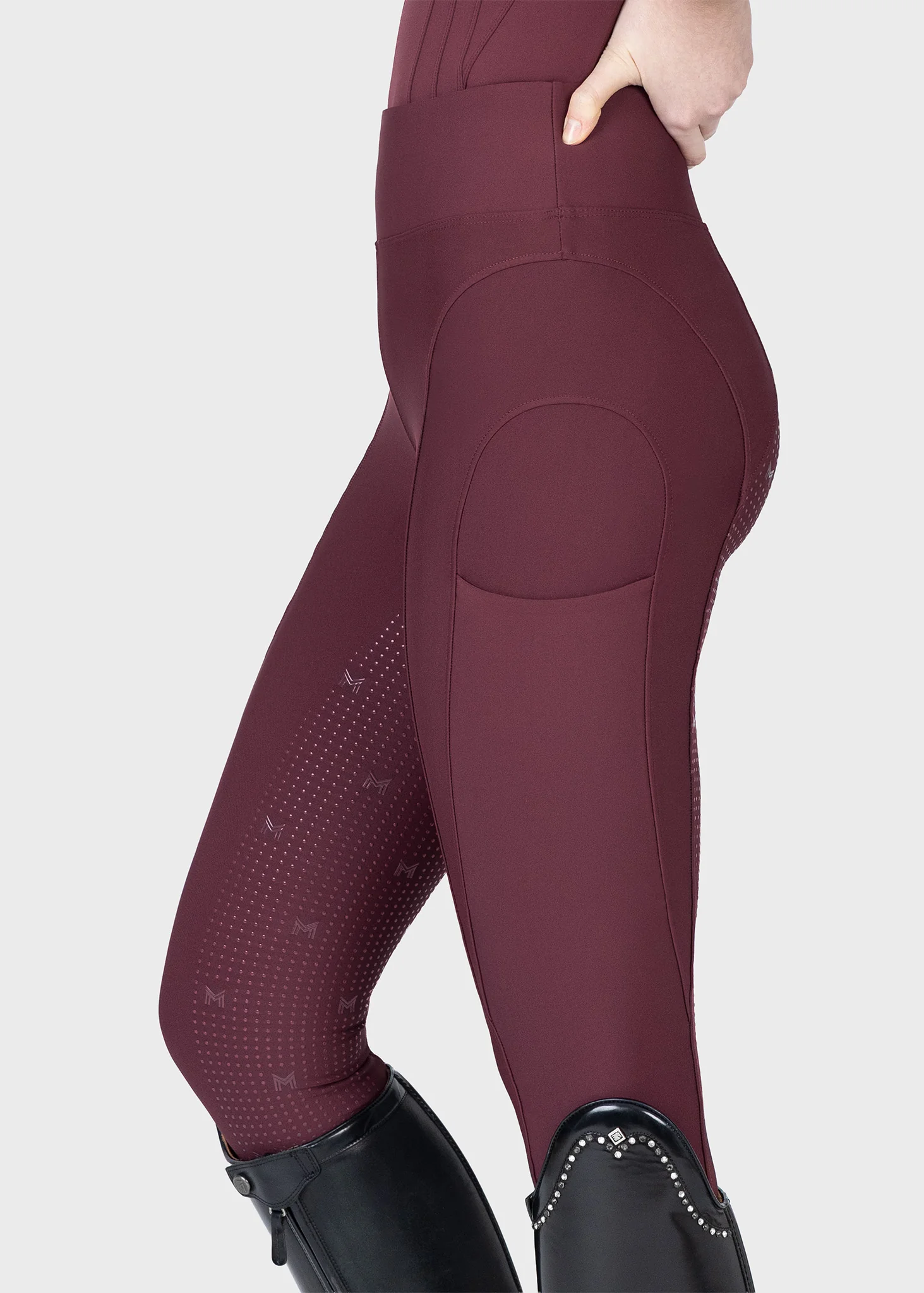 Outline Riding Leggings (Rosewood) - Image 2