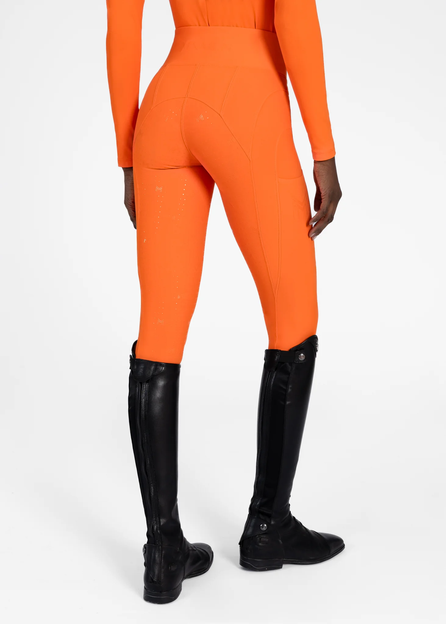Outline Riding Leggings (Tangerine)