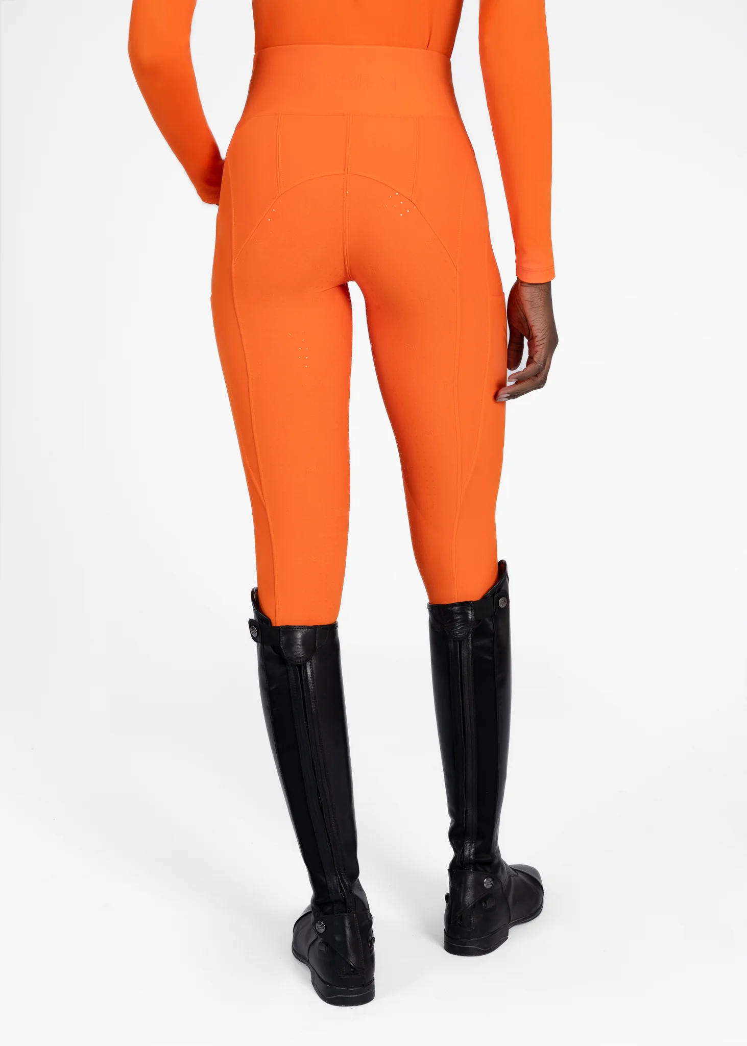 Outline Riding Leggings (Tangerine) - Image 5