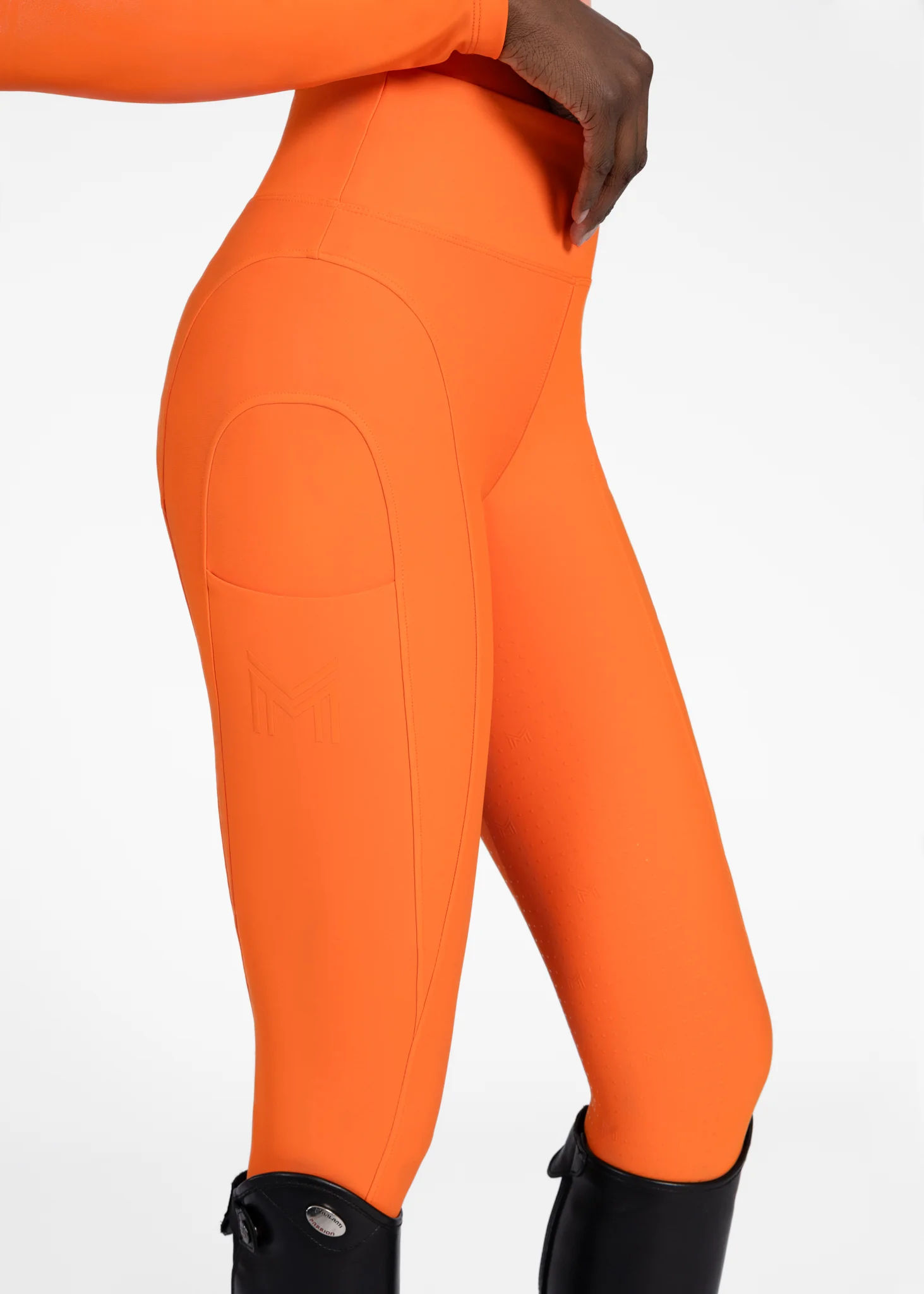 Outline Riding Leggings (Tangerine) - Image 8