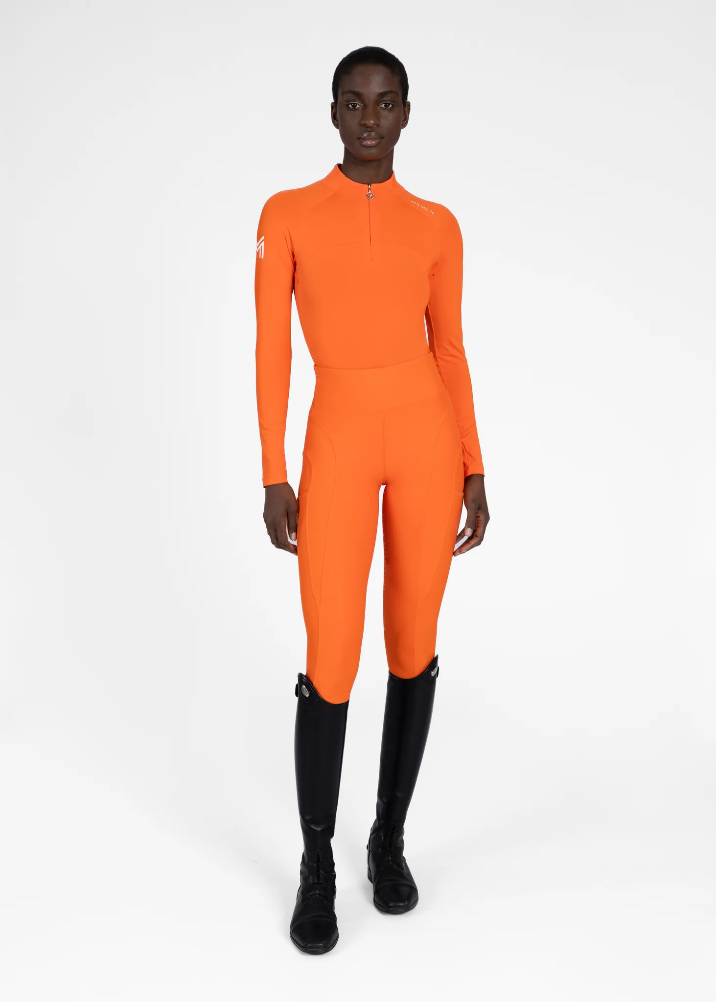 Outline Riding Leggings (Tangerine) - Image 9