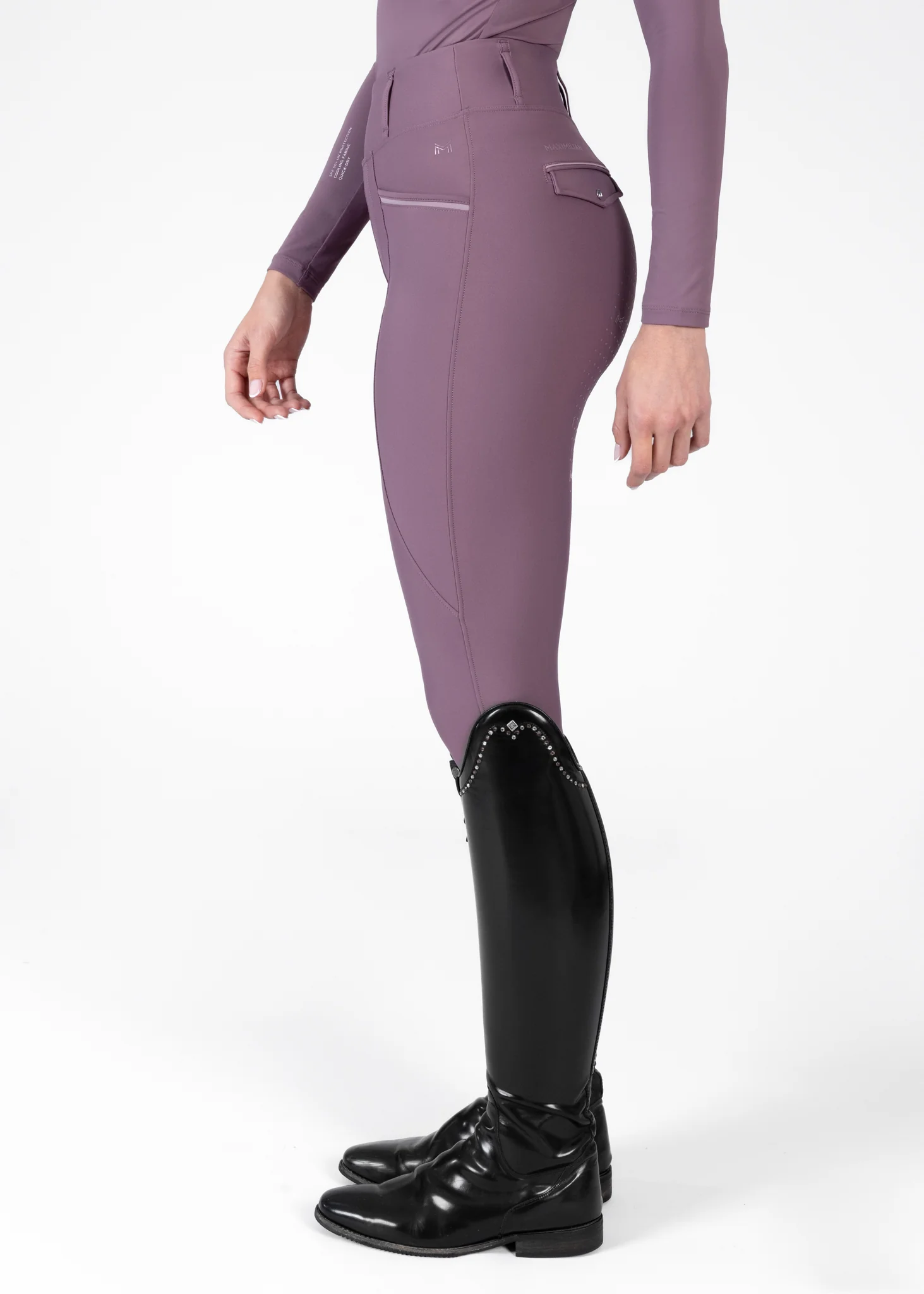 Pro Riding Leggings (Plum) - Image 2
