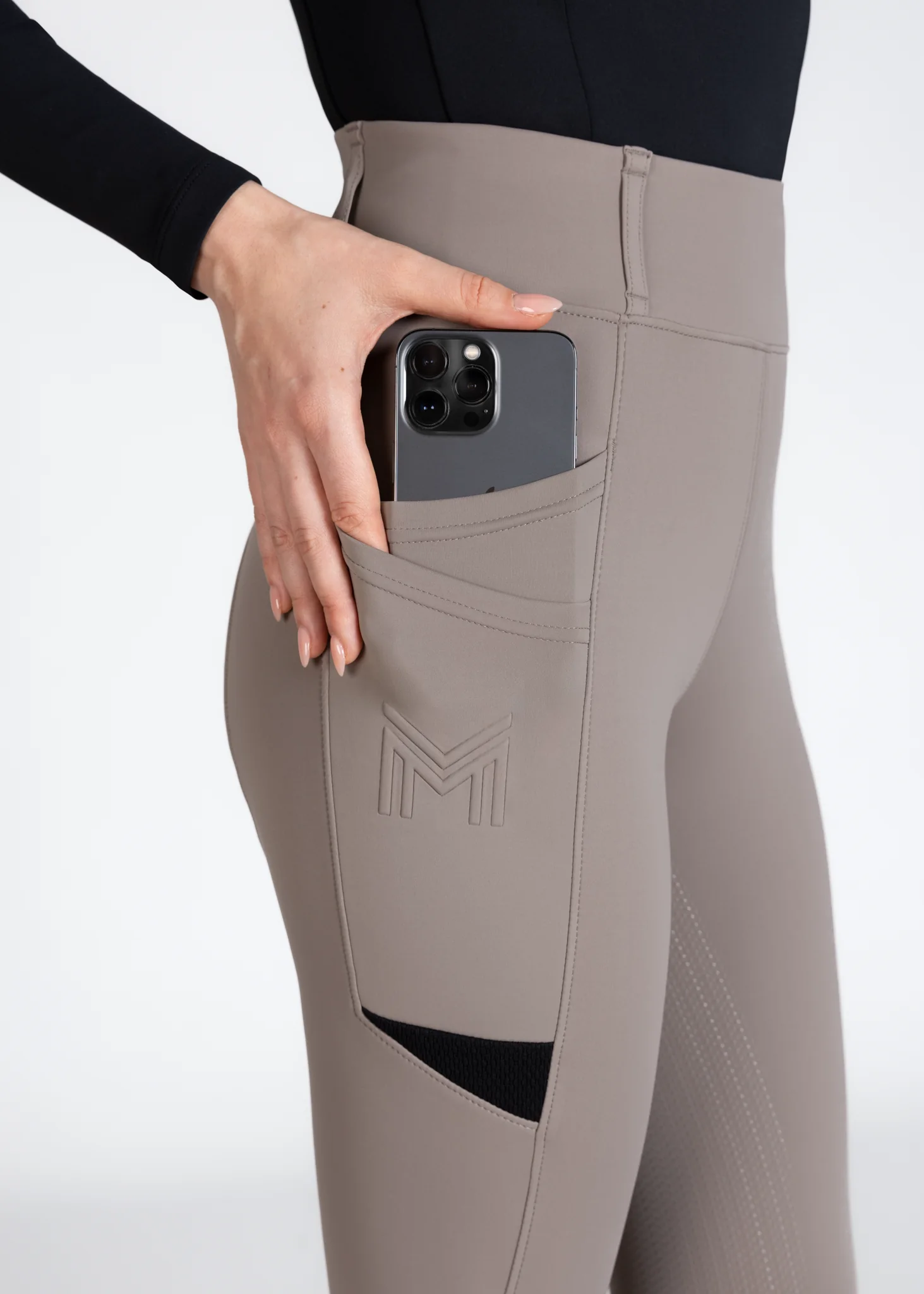 Tech Riding Leggings (Taupe) - Image 6