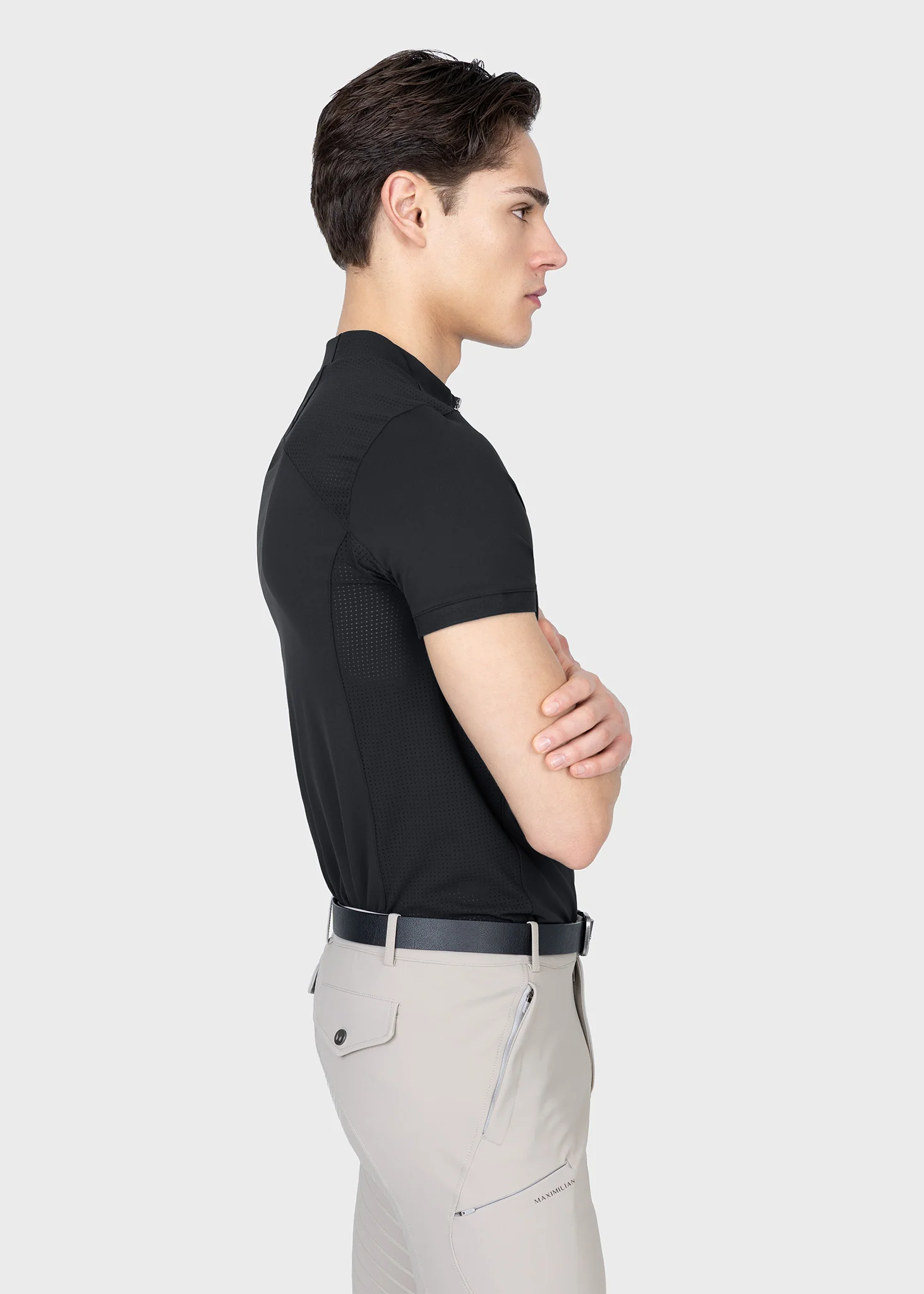 Track Short Sleeve Base Layer (Black) - Image 4