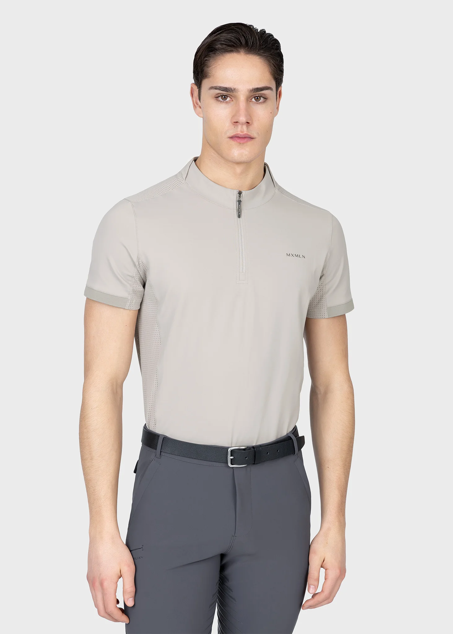 Track Short Sleeve Base Layer (Soft Taupe)