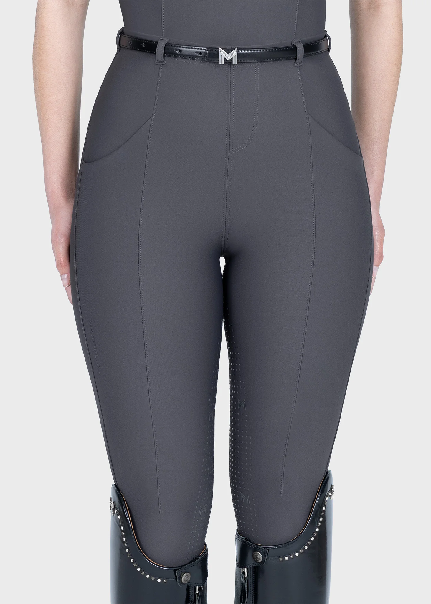 Velya Riding Leggings + Belt (Graphite)