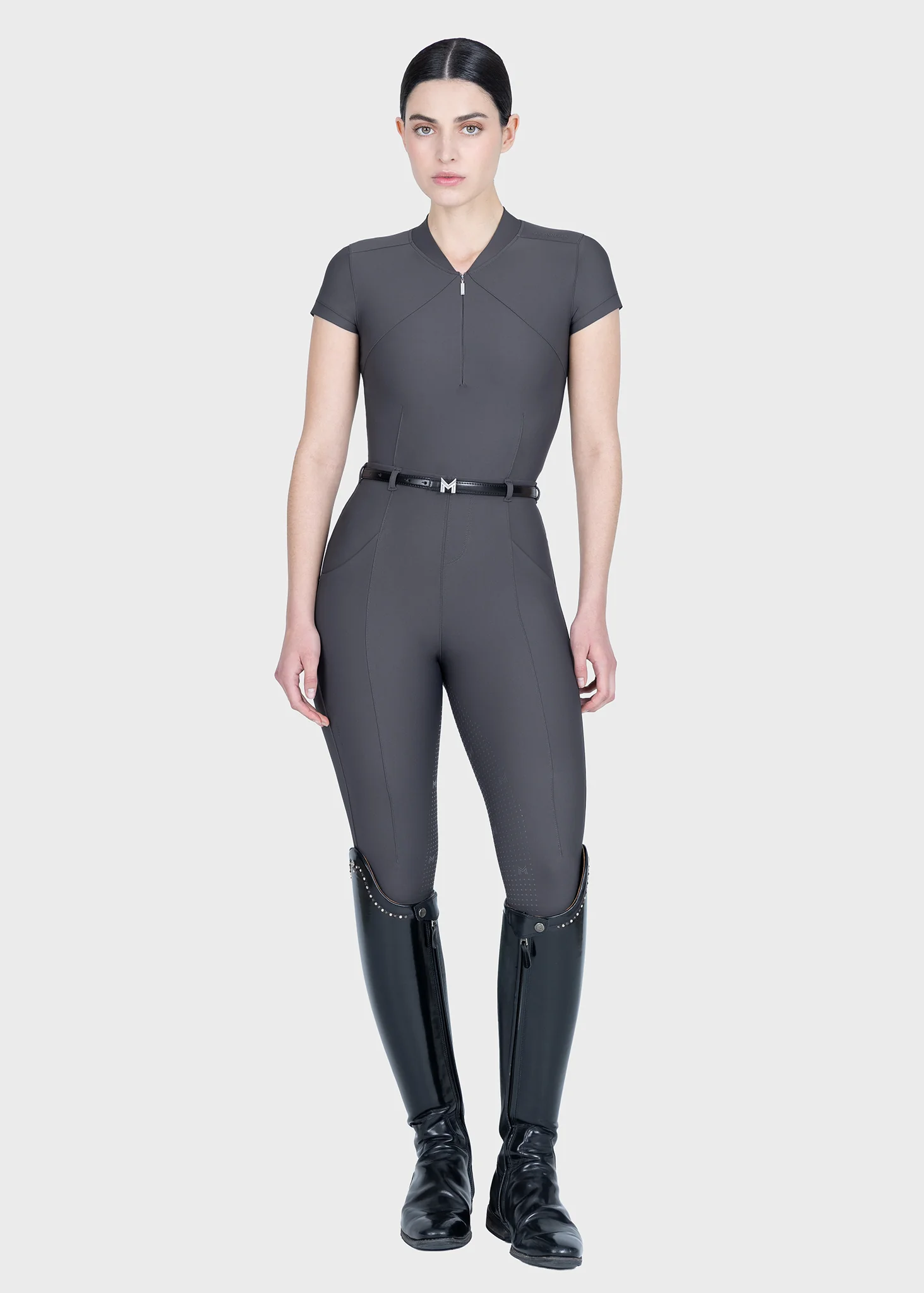 Velya Riding Leggings + Belt (Graphite) - Image 11