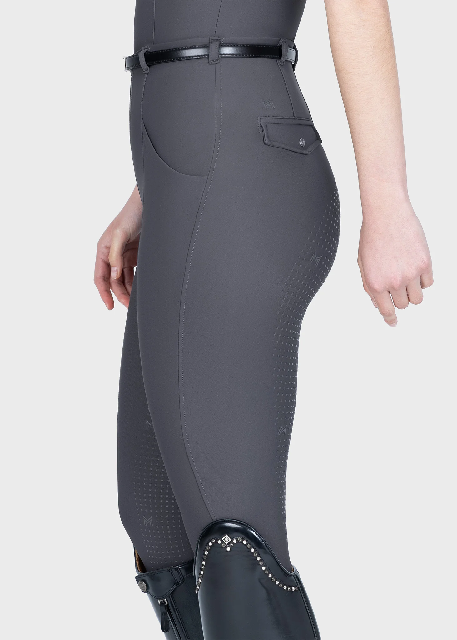 Velya Riding Leggings + Belt (Graphite) - Image 3