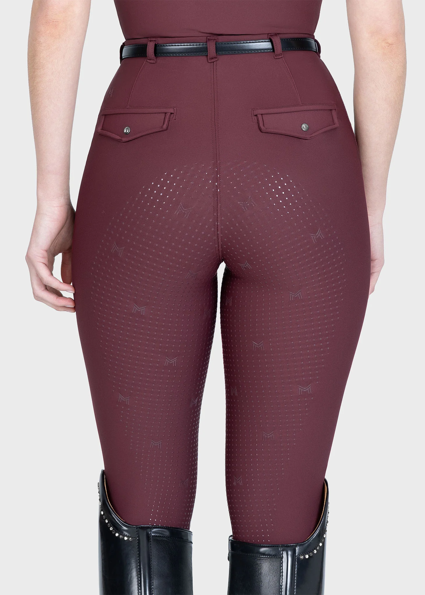Velya Riding Leggings + Belt (Rosewood) - Image 4