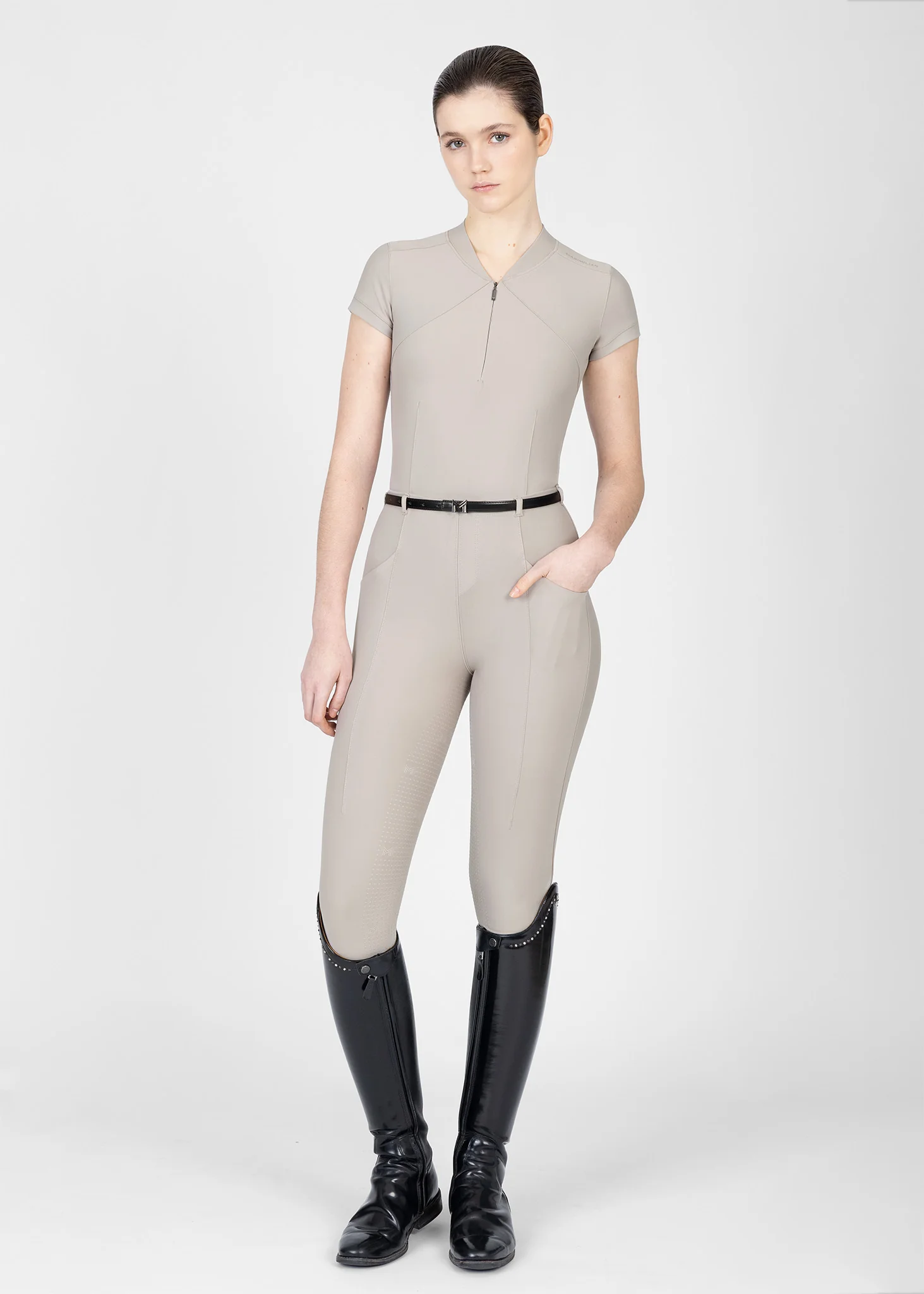 Velya Riding Leggings + Belt (Soft Taupe) - Image 12