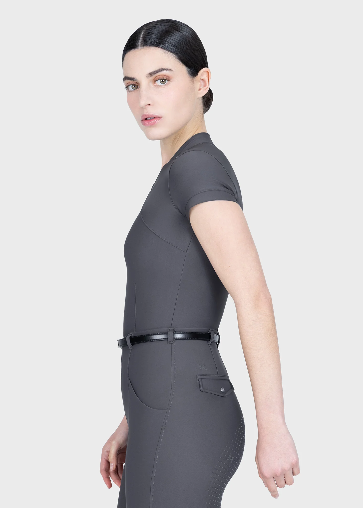 Velya Short Sleeve Base Layer (Graphite) - Image 2